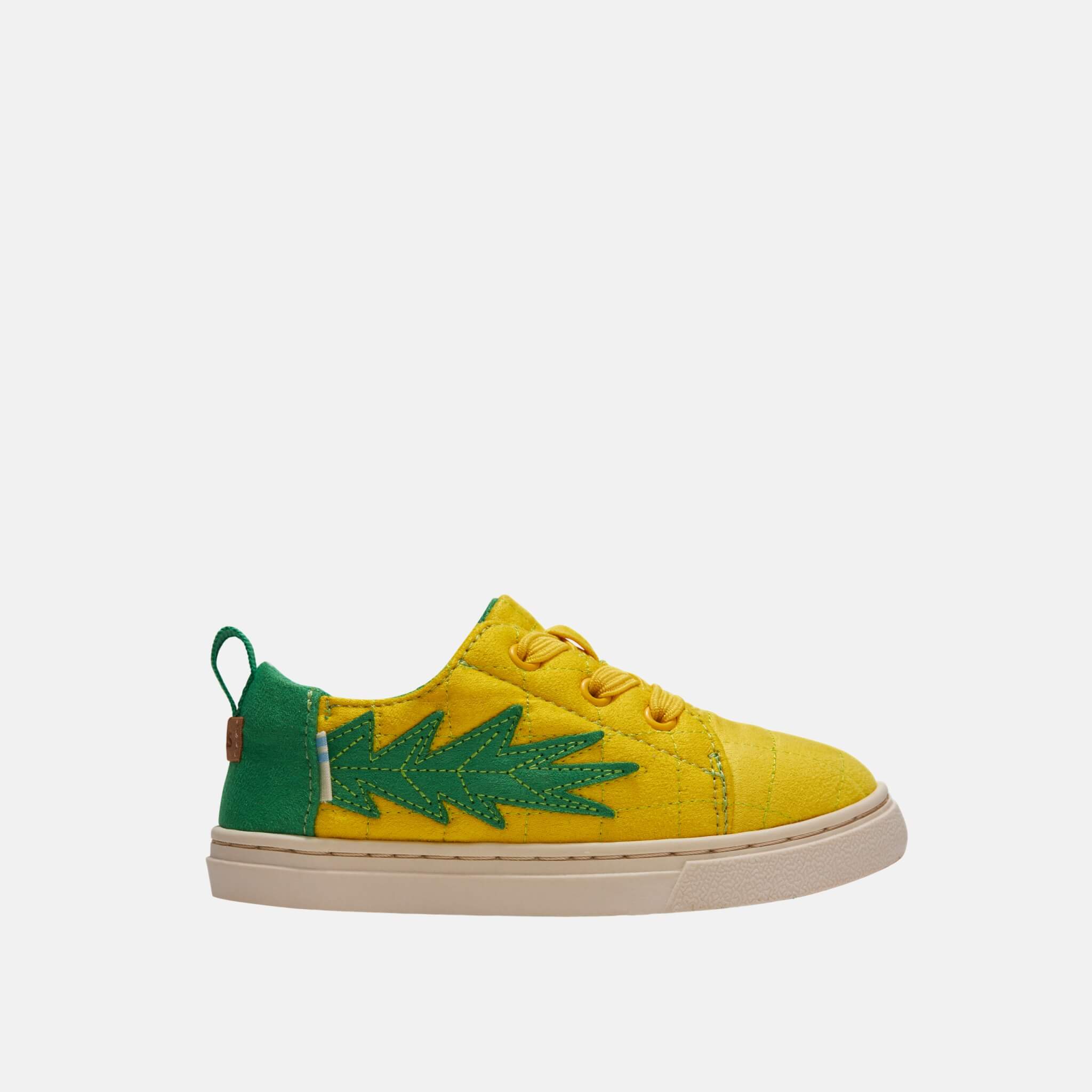 Detské žlté tenisky s ananásom TOMS Tiny Lenny Elastic