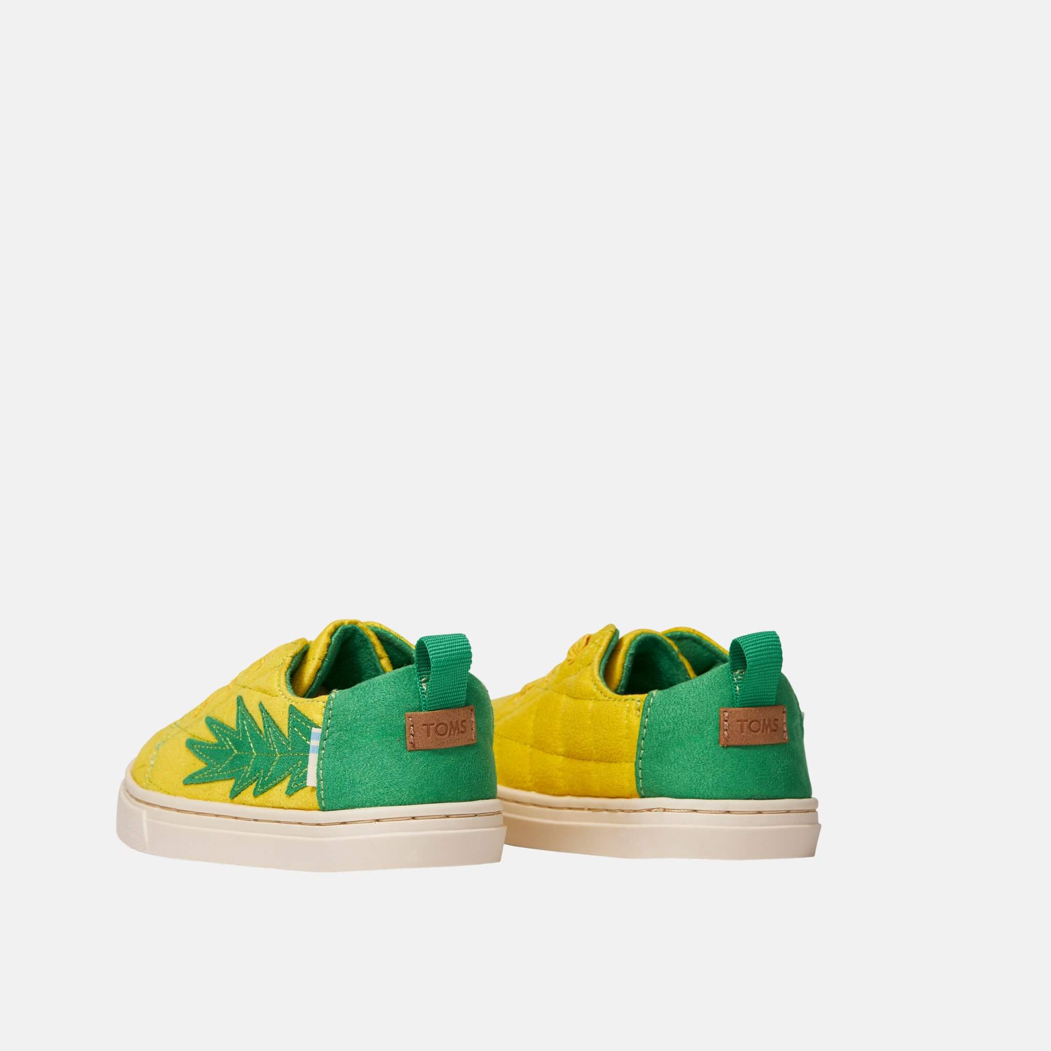Detské žlté tenisky s ananásom TOMS Tiny Lenny Elastic