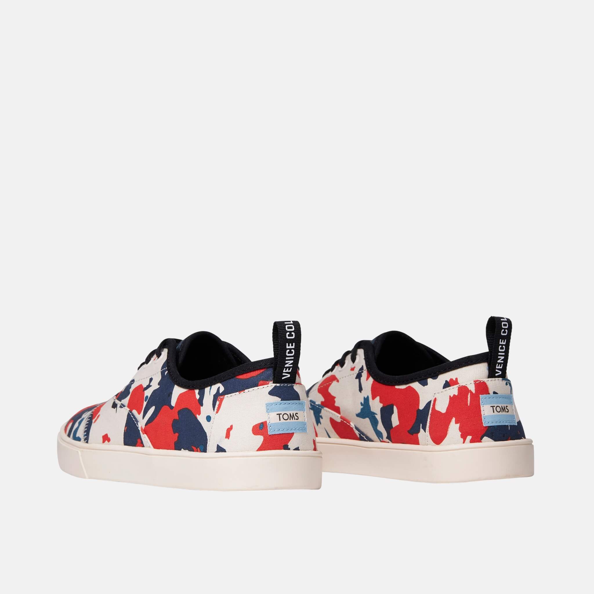 Pánske biele tenisky s farebným vzorom TOMS Cordones Cupsole