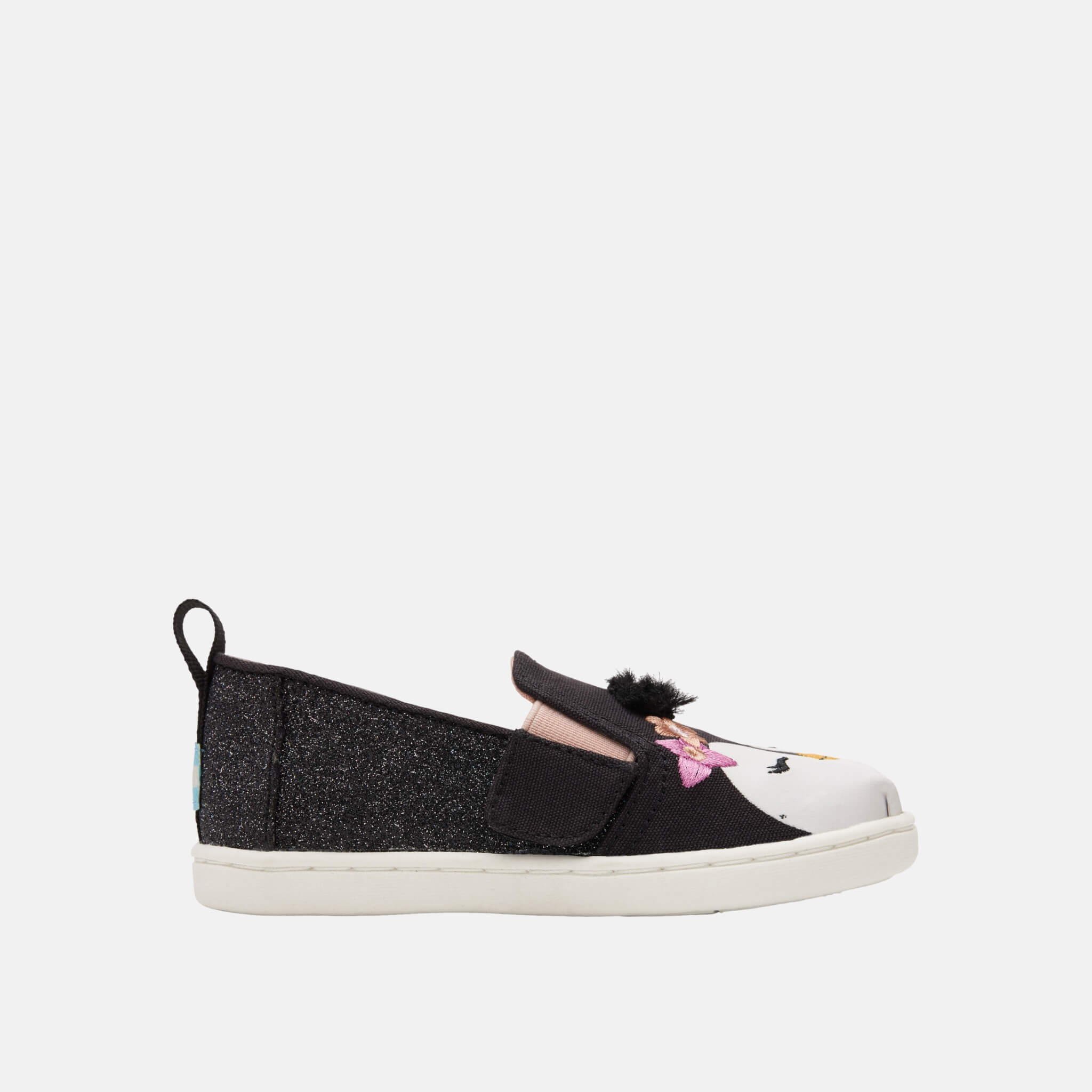 Detské čierne espadrilky TOMS Tiny Alpargata Twin Gore