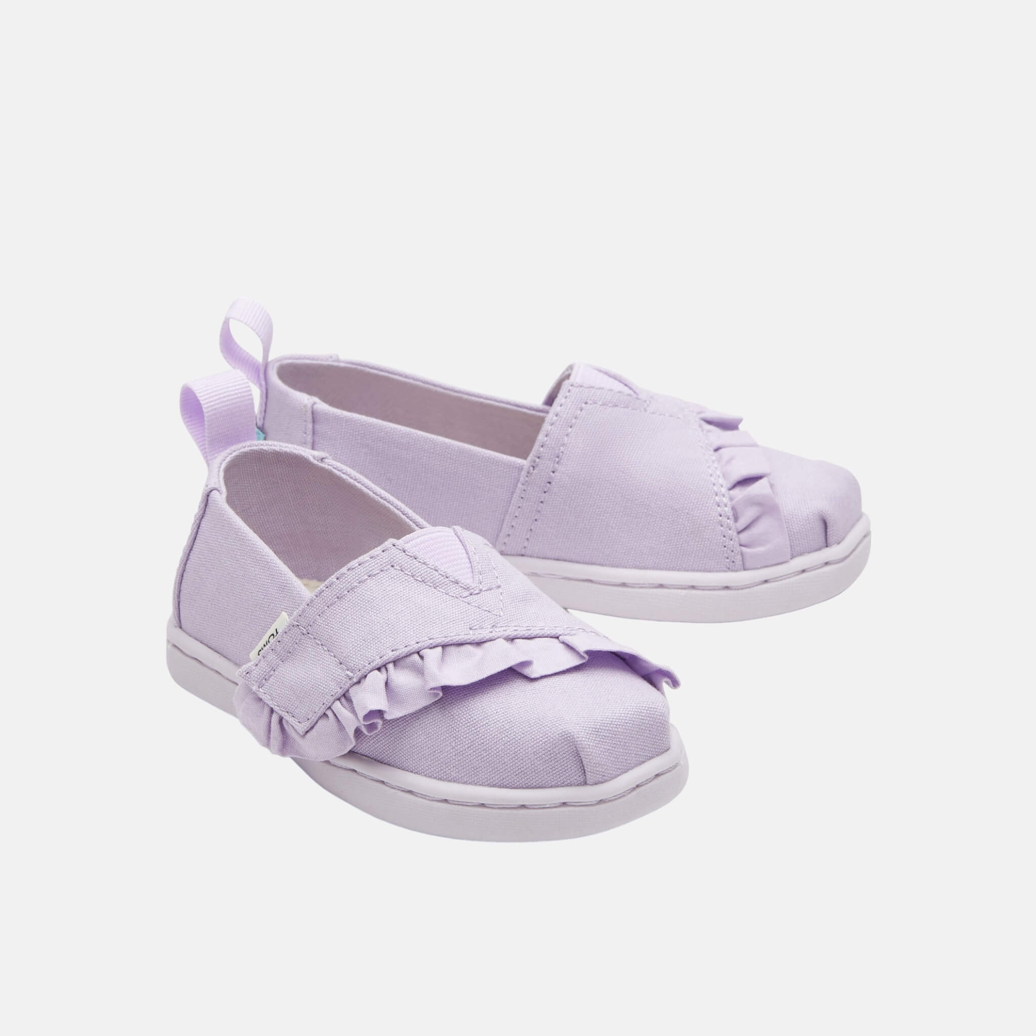 Detské fialové espadrilky TOMS Tiny Alpargata