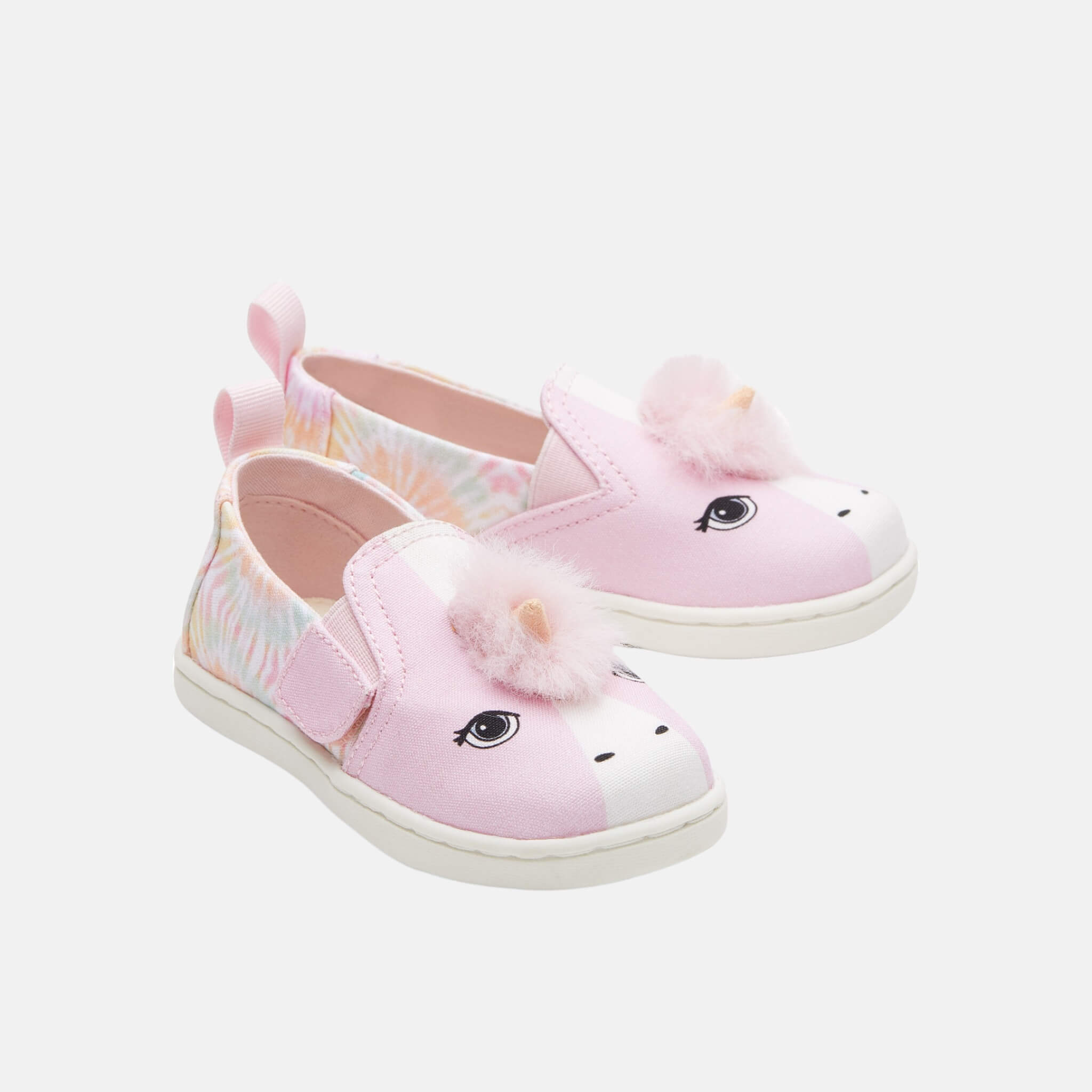 Detské ružové espadrilky TOMS Tiny Alpargata Twin Gore