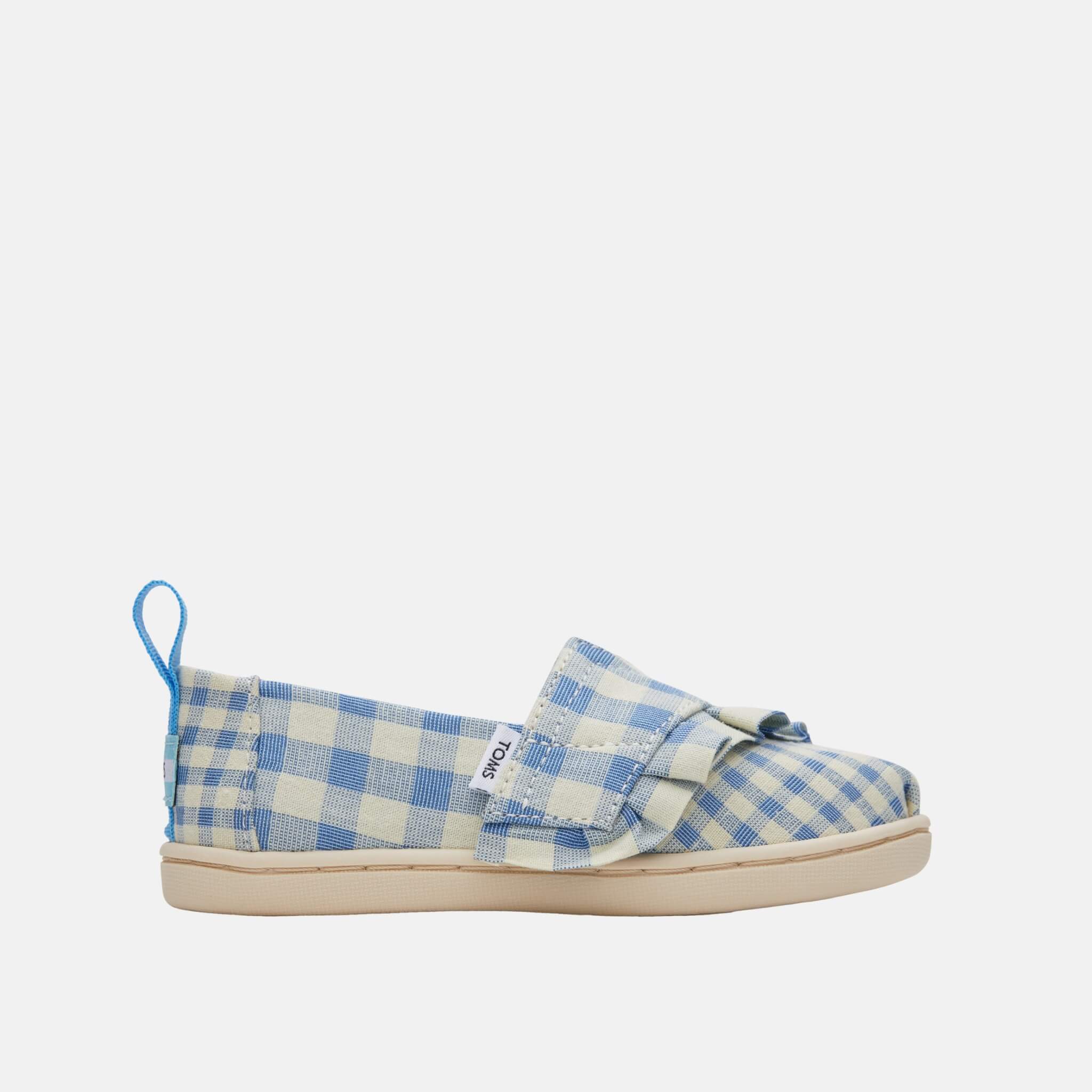 Detské modré espadrilky TOMS Tiny Alpargata
