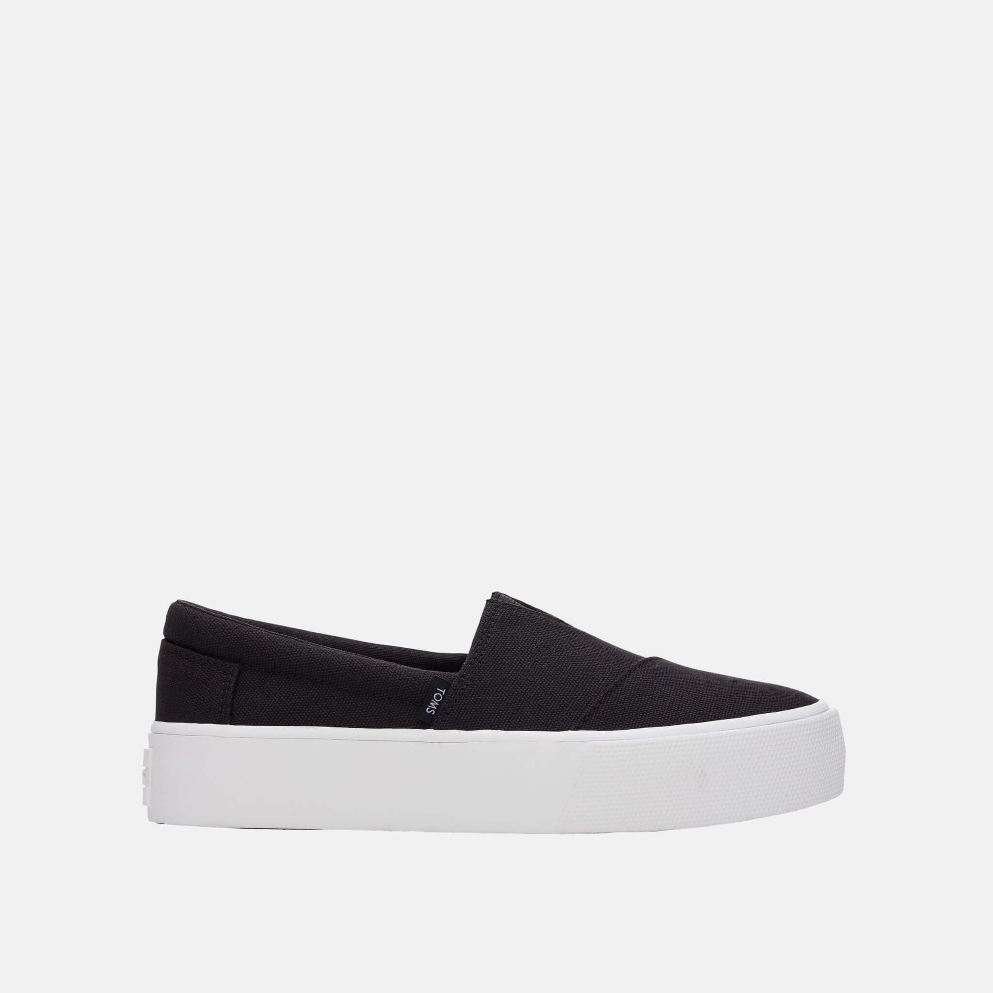 Dámske čierne slip-on TOMS Fenix Platform