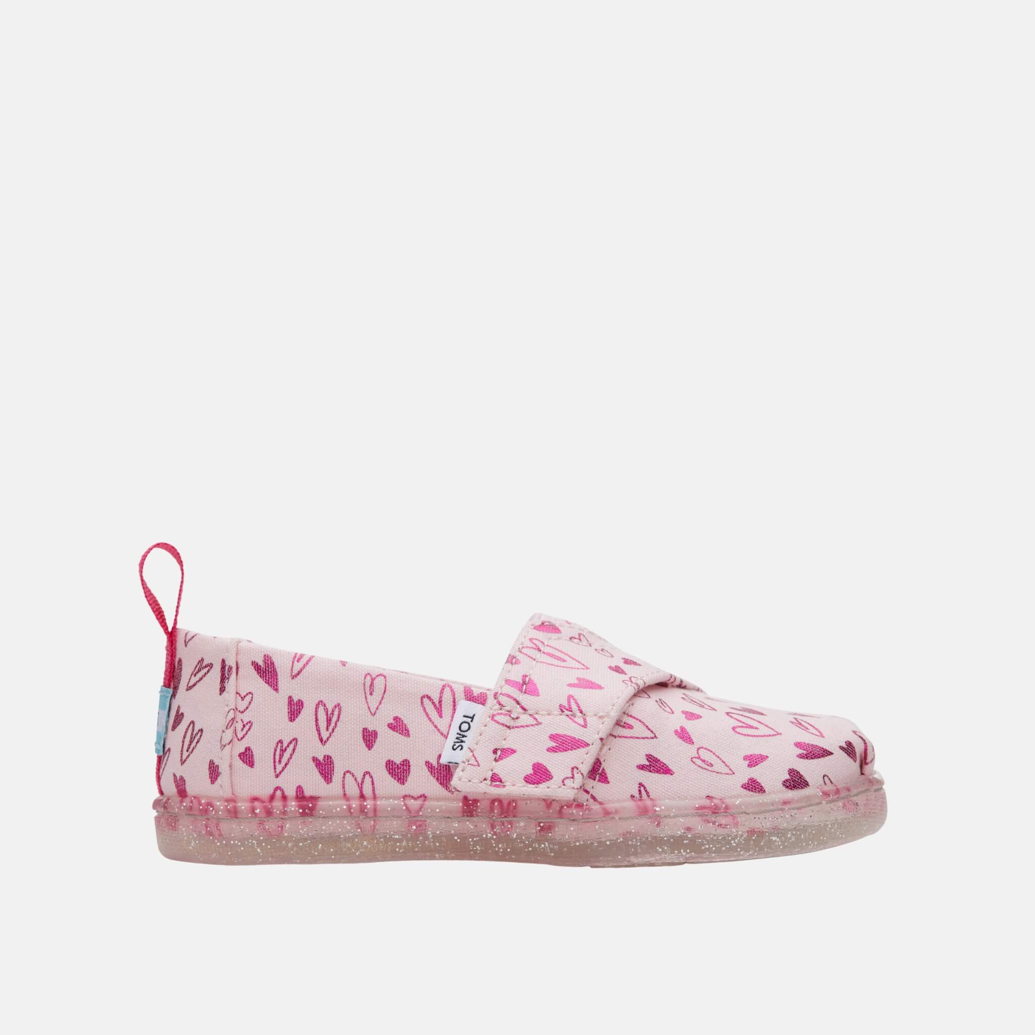 Detské ružové espadrilky TOMS Tiny Alpargata