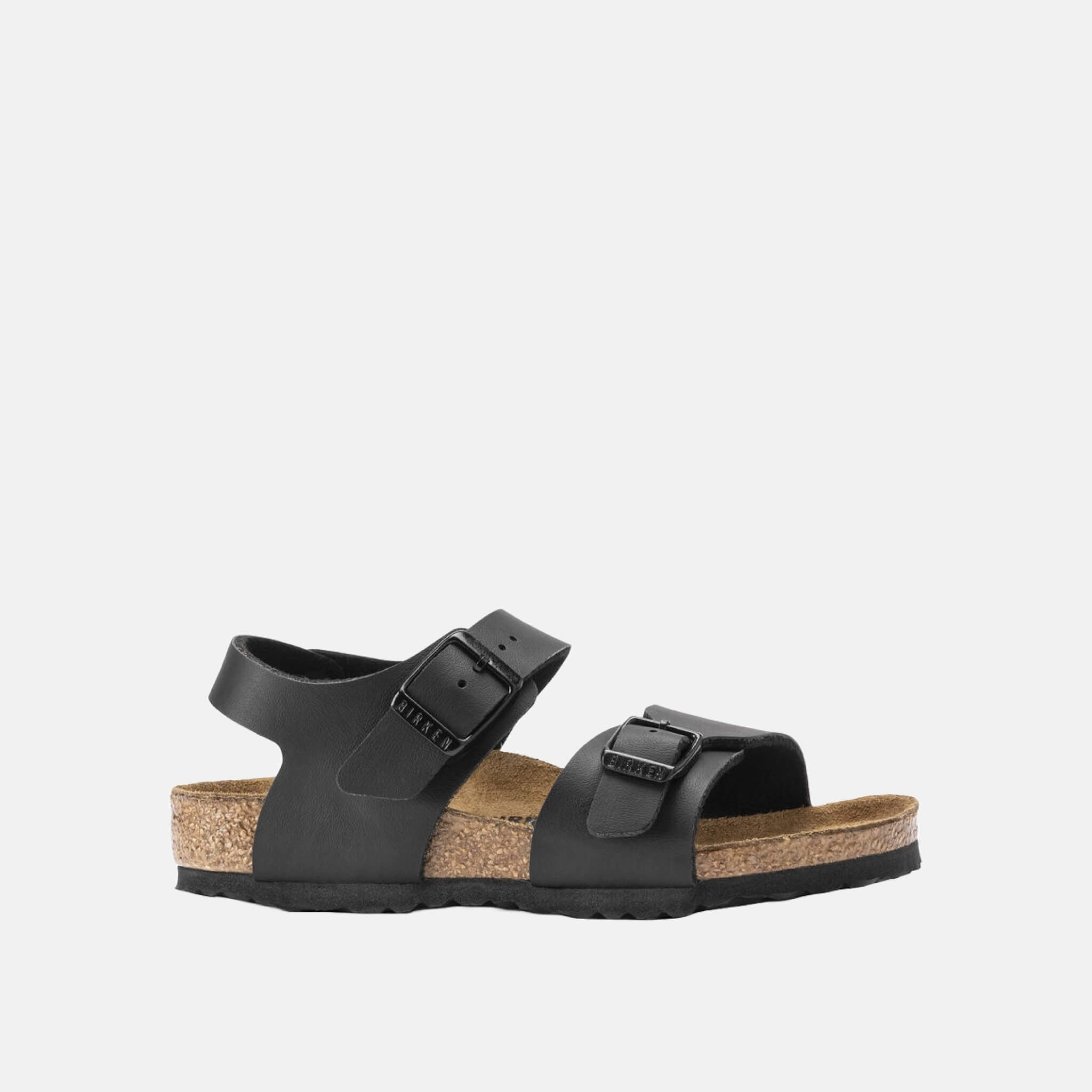 Detské čierne Regular sandále Birkenstock New York Birko-Flor