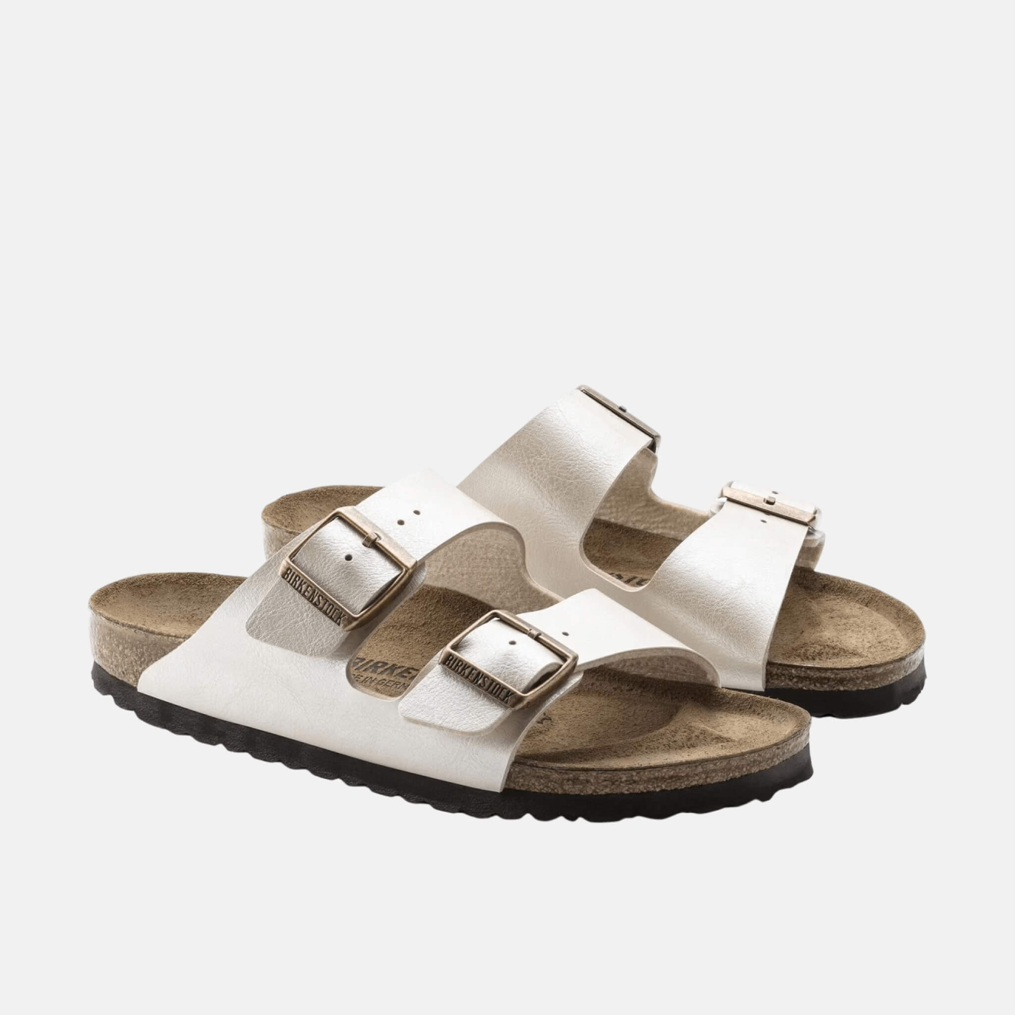 Strieborné Regular Šľapky Arizona Birko-Flor