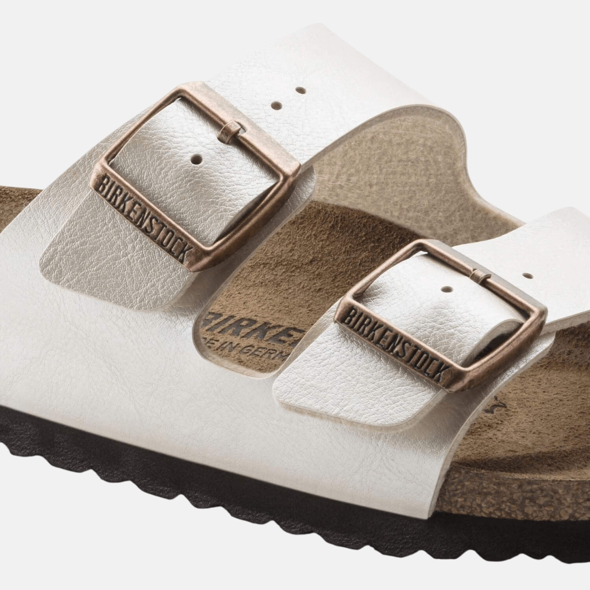 Strieborné Regular Šľapky Arizona Birko-Flor