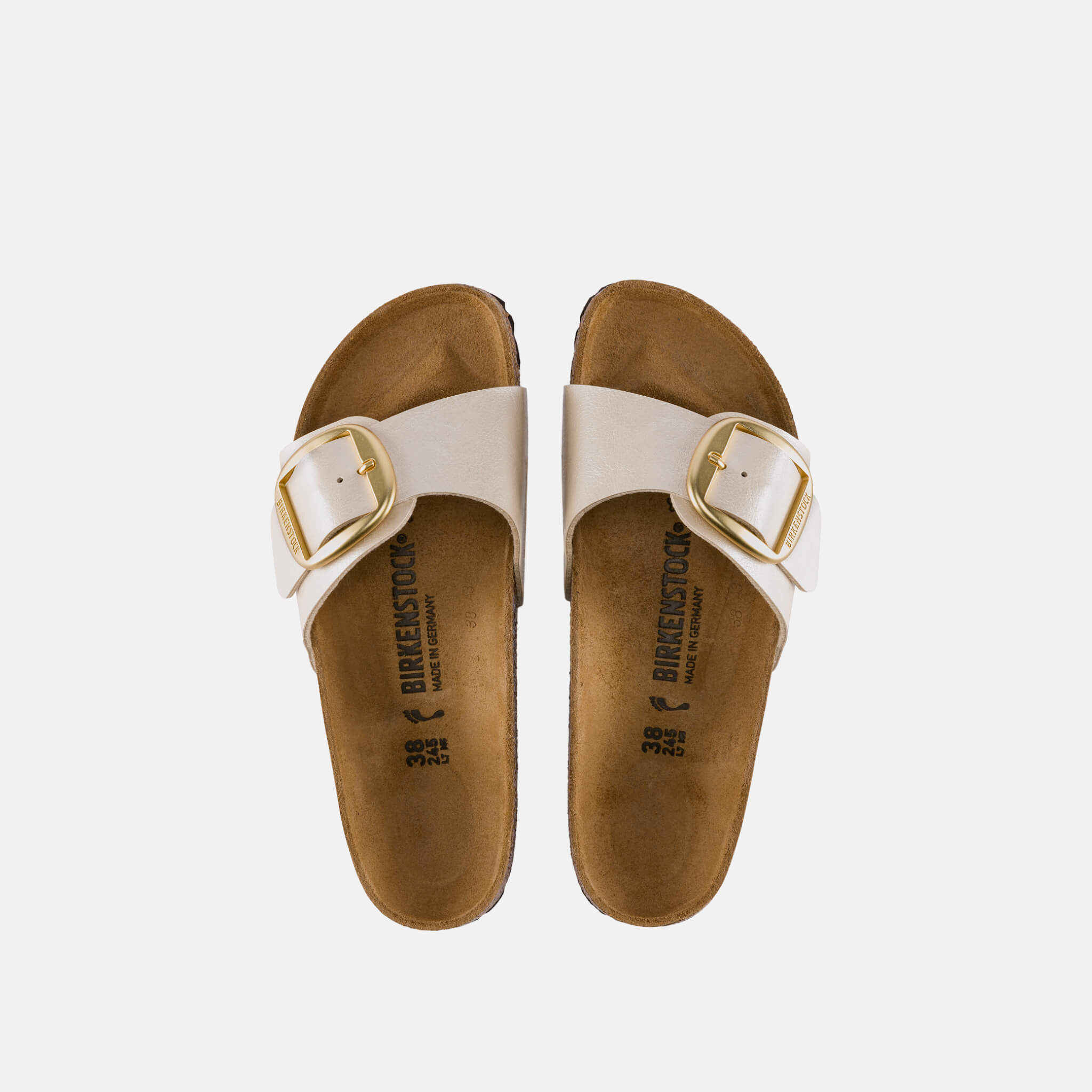 Perleťové Regular Šľapky Birkenstock Madrid Big Buckle Graceful