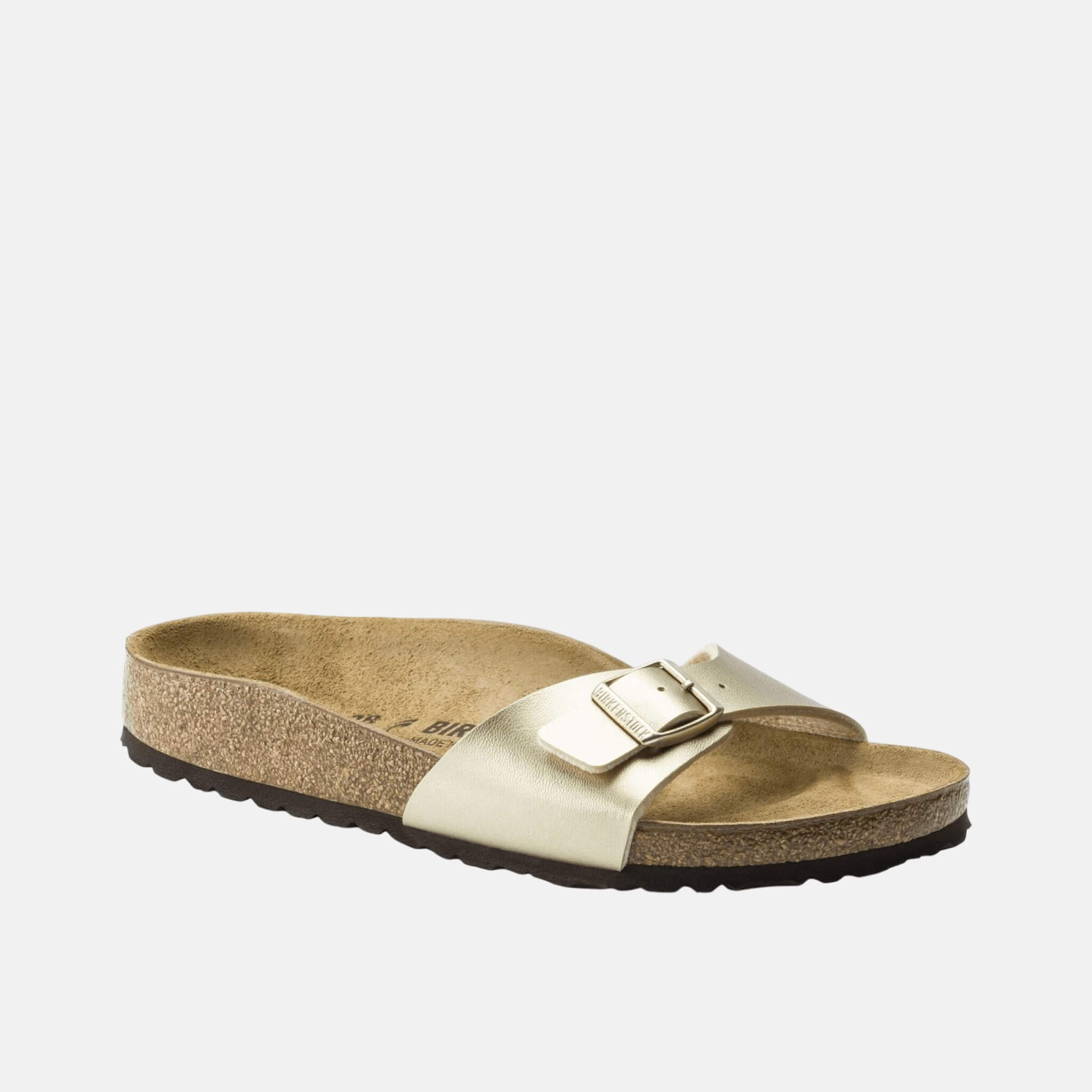 Zlaté Regular šľapky Birkenstock Madrid Birko-Flor