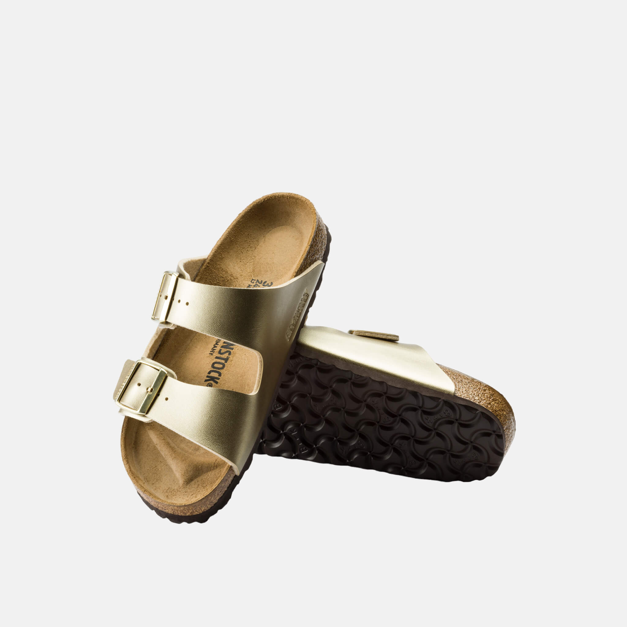 Zlaté Regular šľapky Birkenstock Arizona Birko-Flor