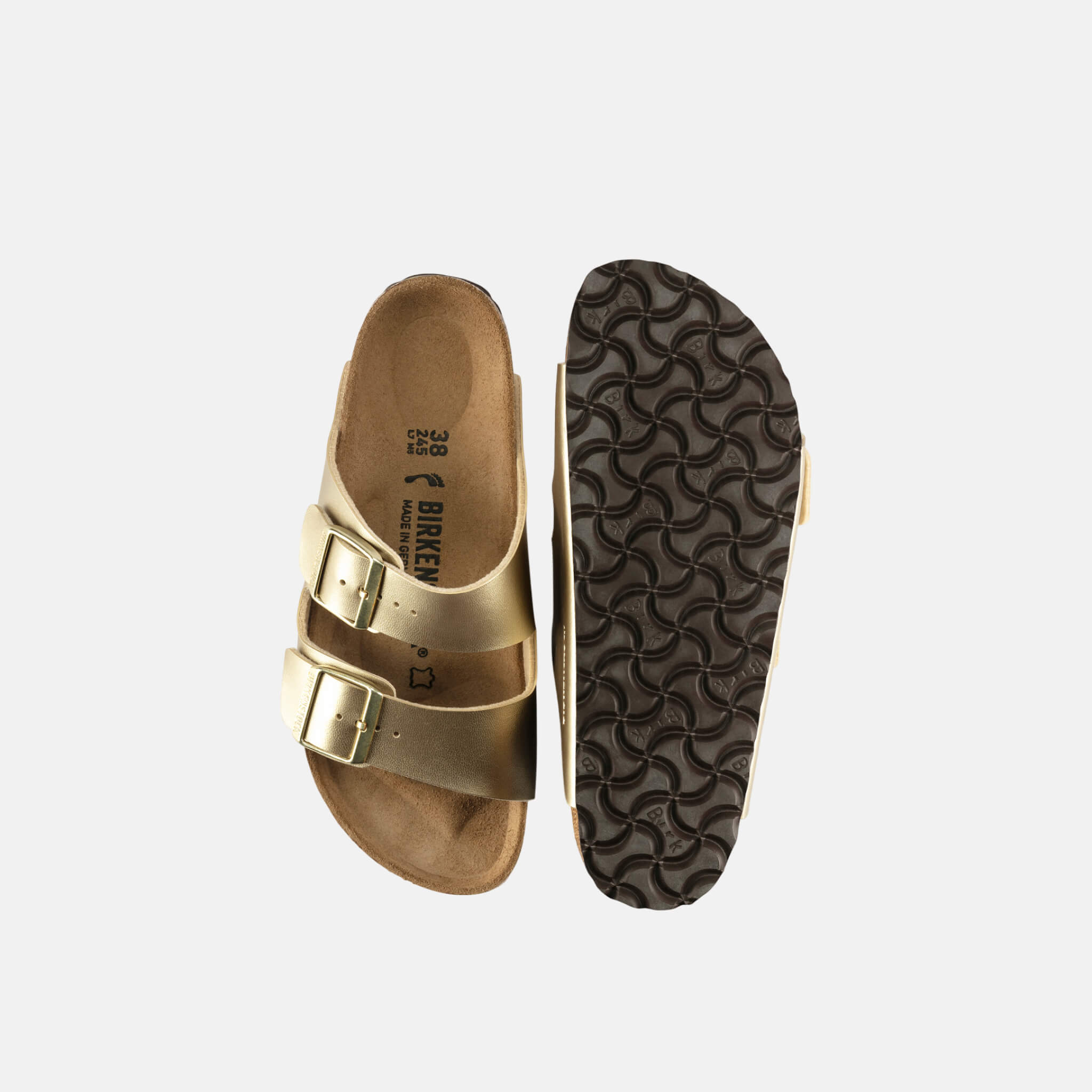 Zlaté Regular šľapky Birkenstock Arizona Birko-Flor