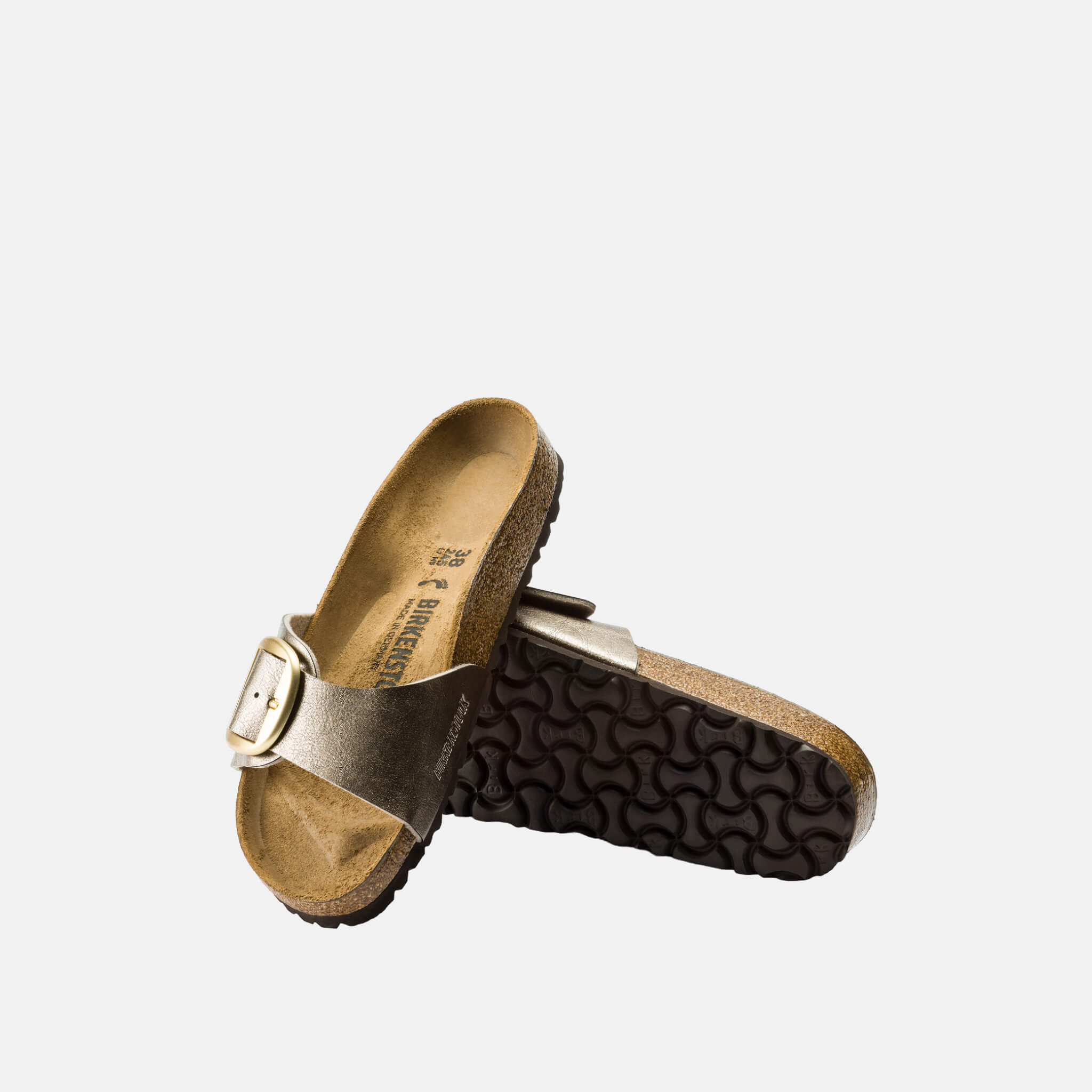 Zlaté Regular Šľapky Birkenstock Madrid Big Buckle Graceful