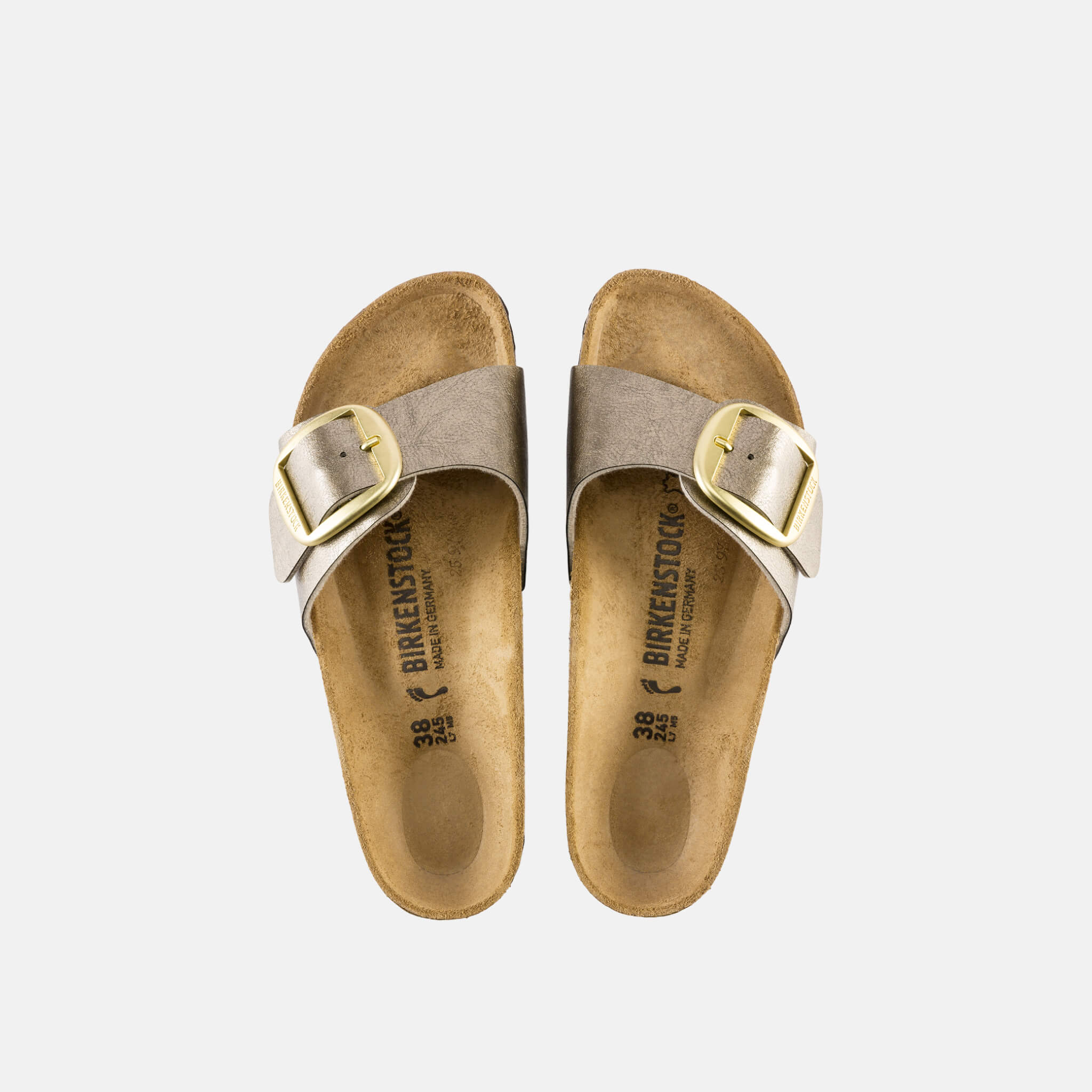 Zlaté Regular Šľapky Birkenstock Madrid Big Buckle Graceful