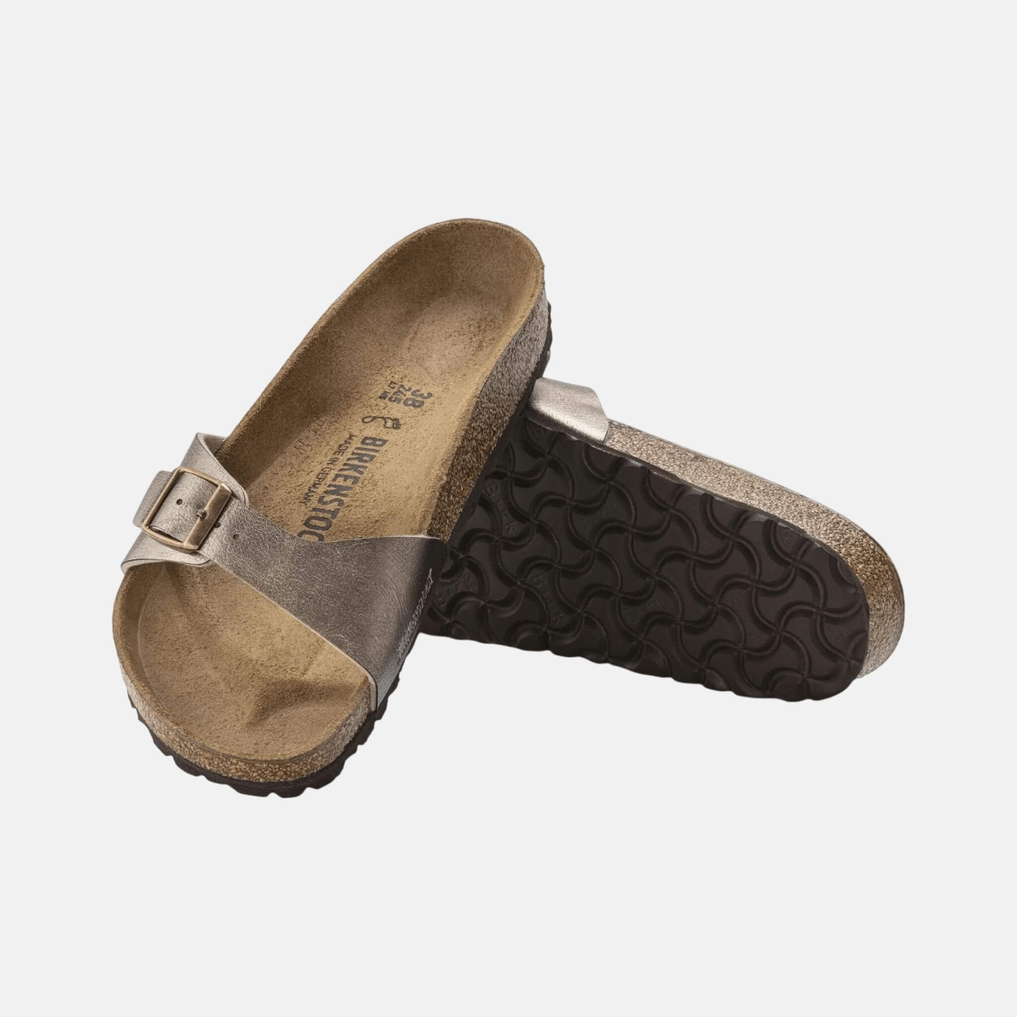 Zlaté Regular šľapky Birkenstock Madrid Birko-Flor Graceful