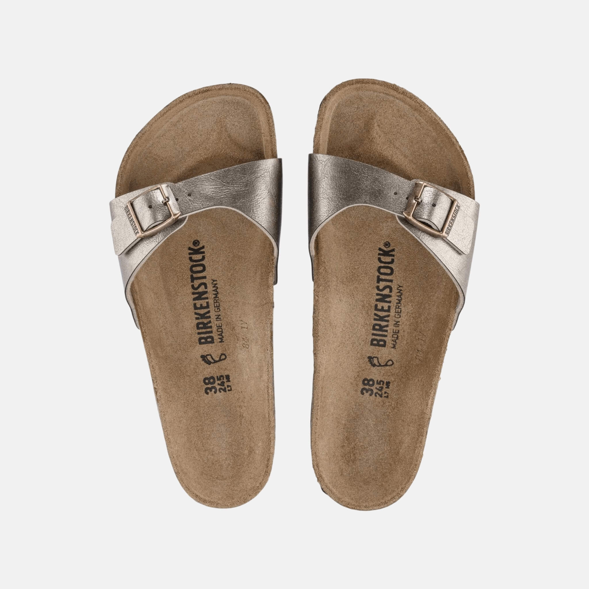 Zlaté Regular šľapky Birkenstock Madrid Birko-Flor Graceful
