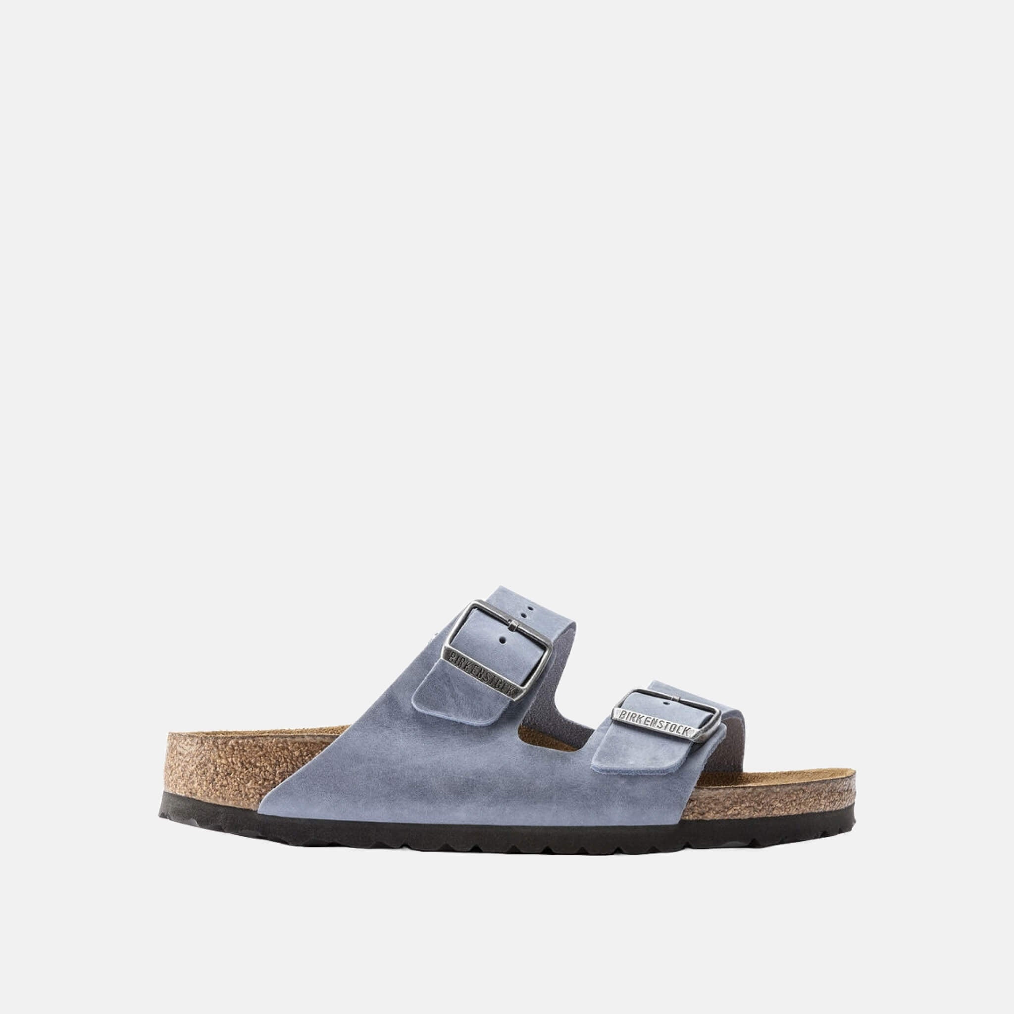 Modré Narrow šľapky Birkenstock Arizona Soft Footbed Oiled Leather