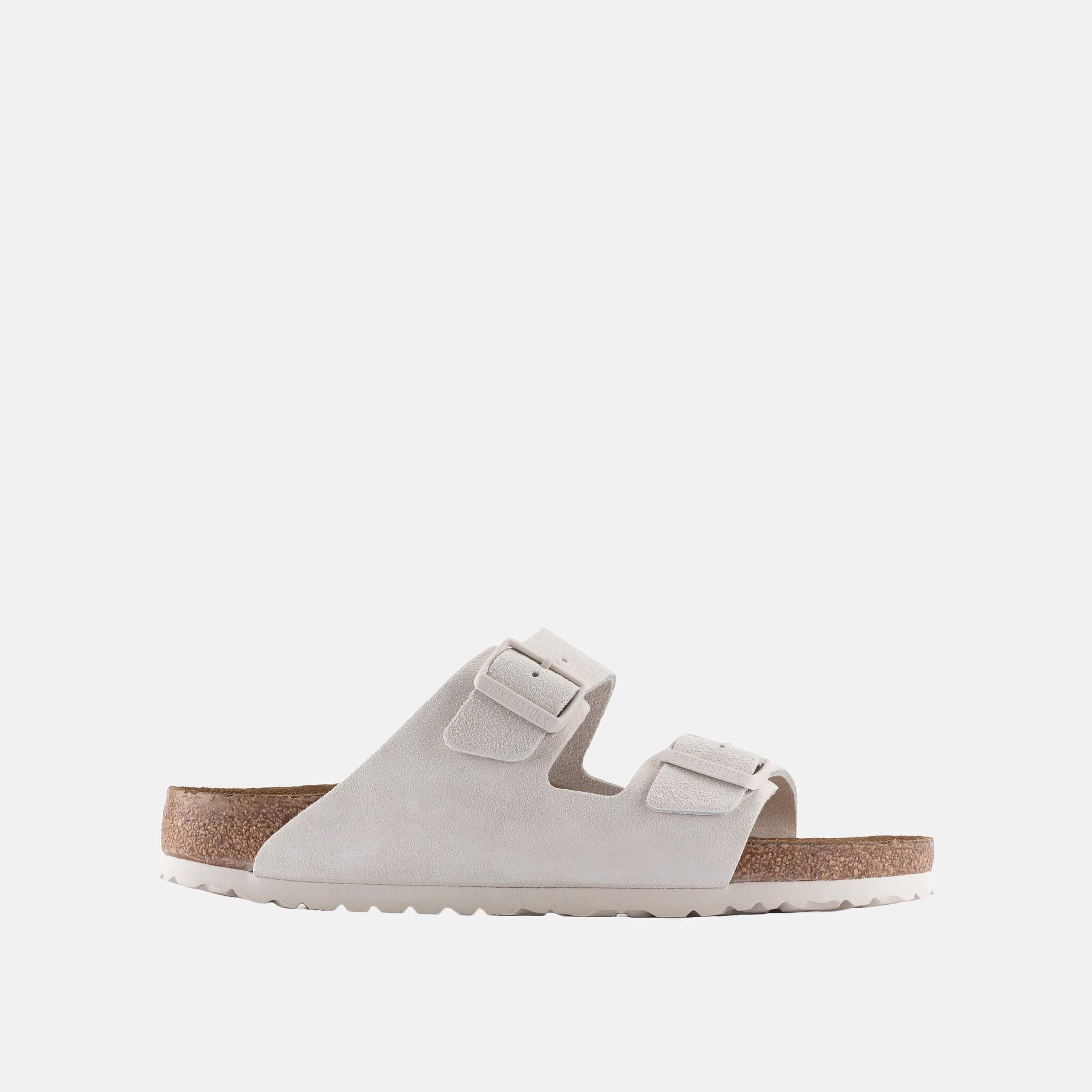 Béžové Regular šľapky Birkenstock Arizona SFB Suede Leather