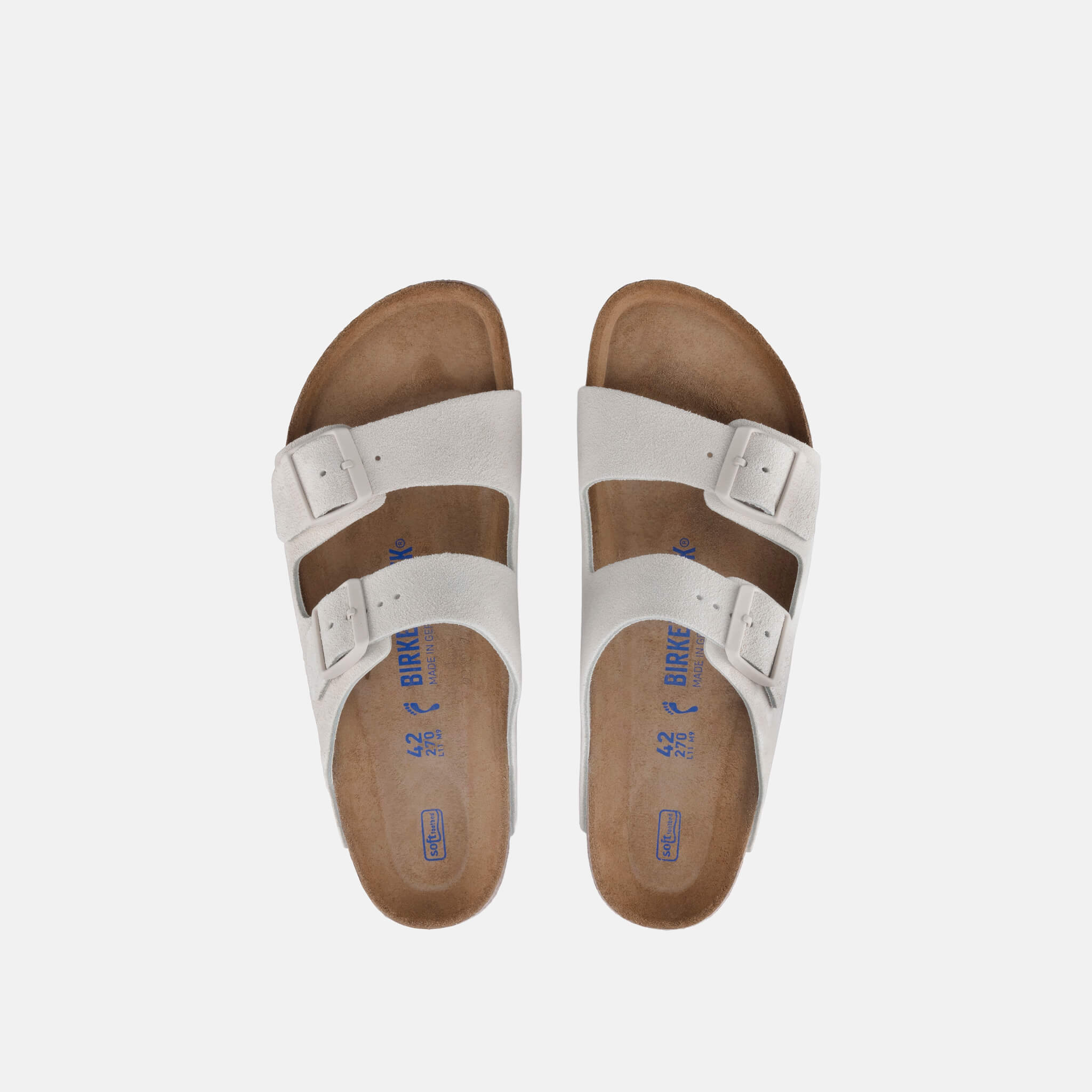 Béžové Regular šľapky Birkenstock Arizona SFB Suede Leather