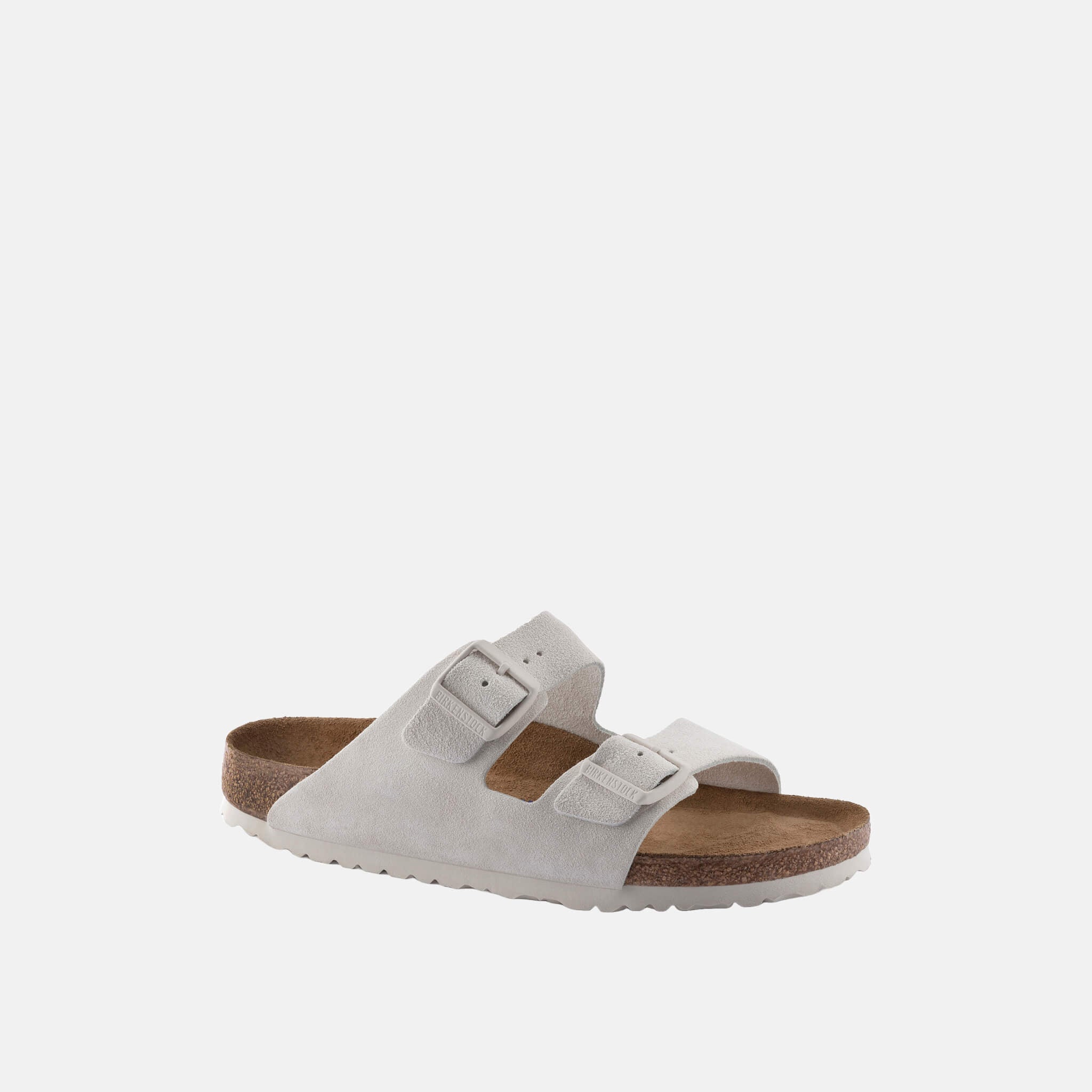 Béžové Regular šľapky Birkenstock Arizona SFB Suede Leather