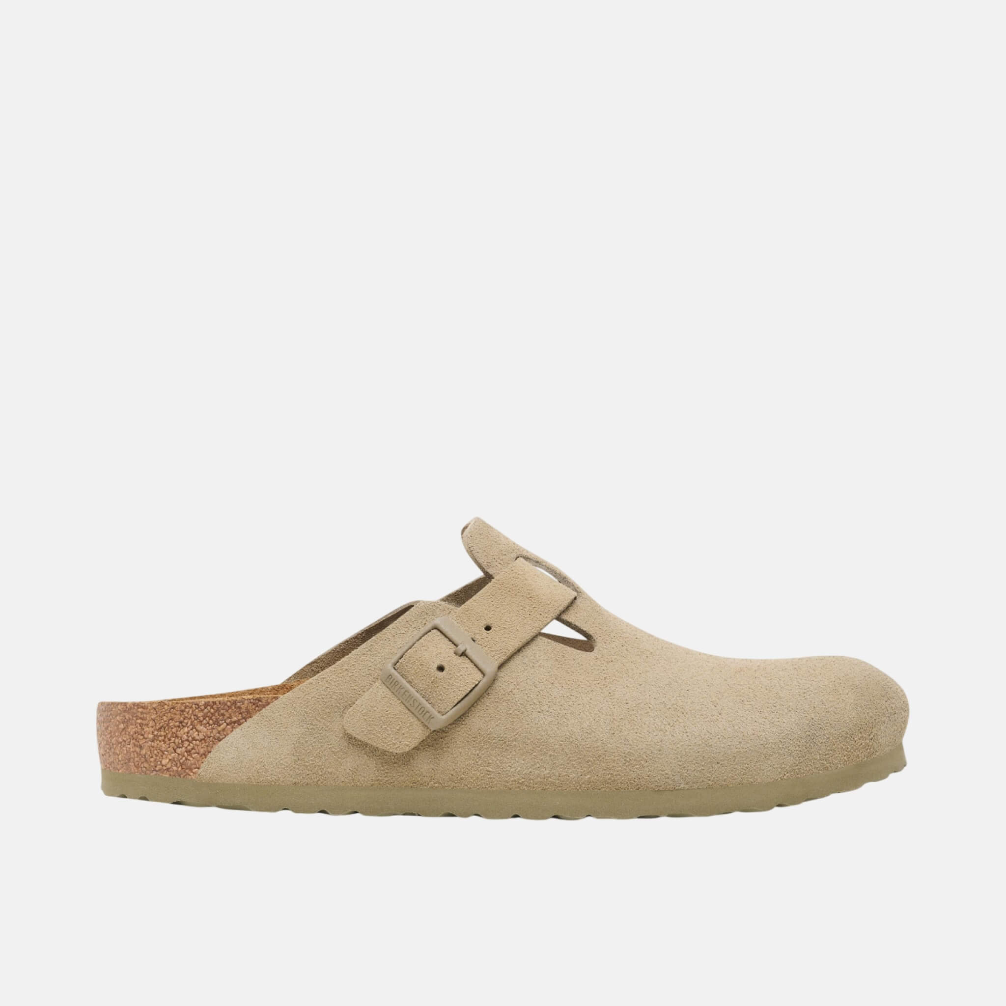 Šedé Regular Nazouváky Boston Suede Leather