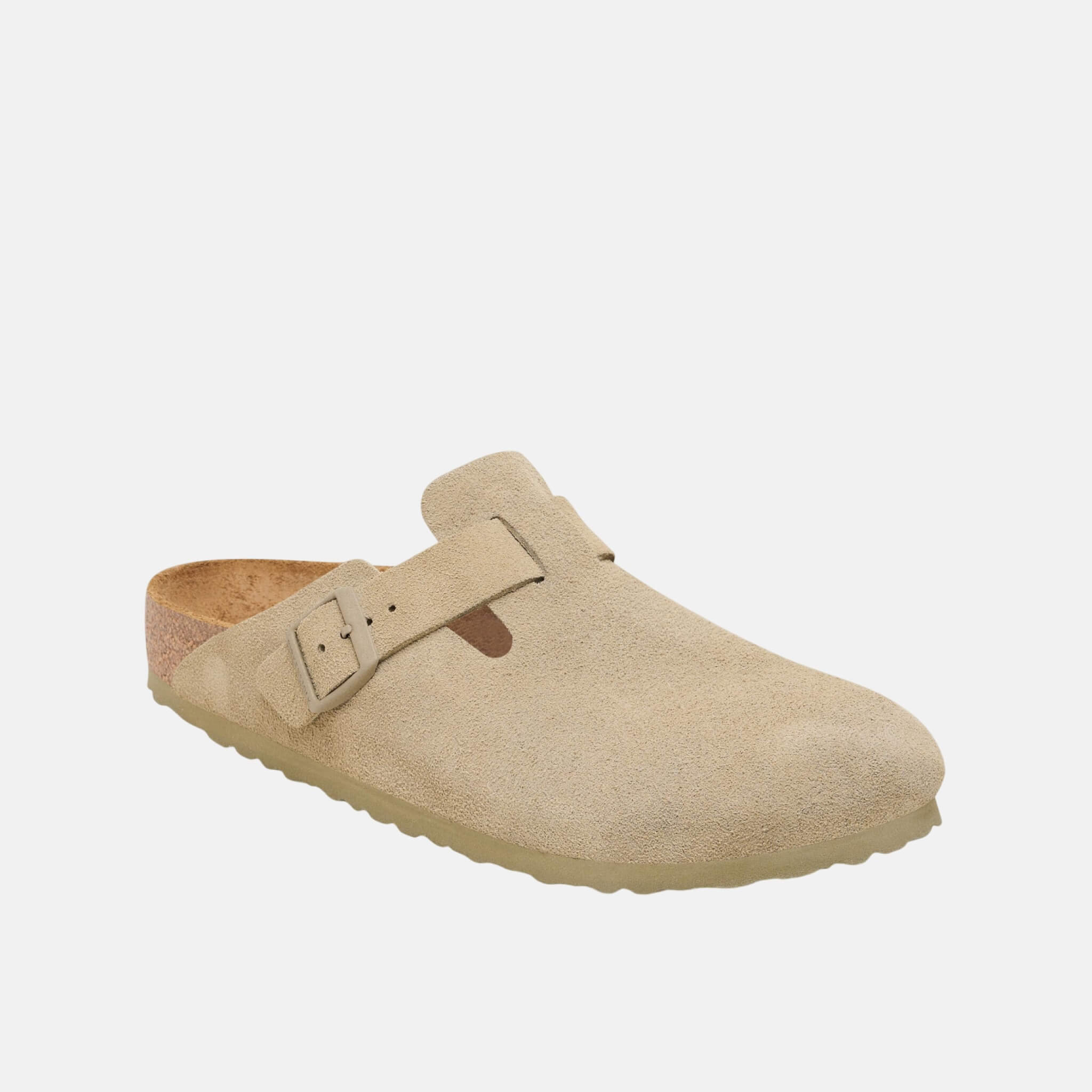 Šedé Regular Nazouváky Boston Suede Leather