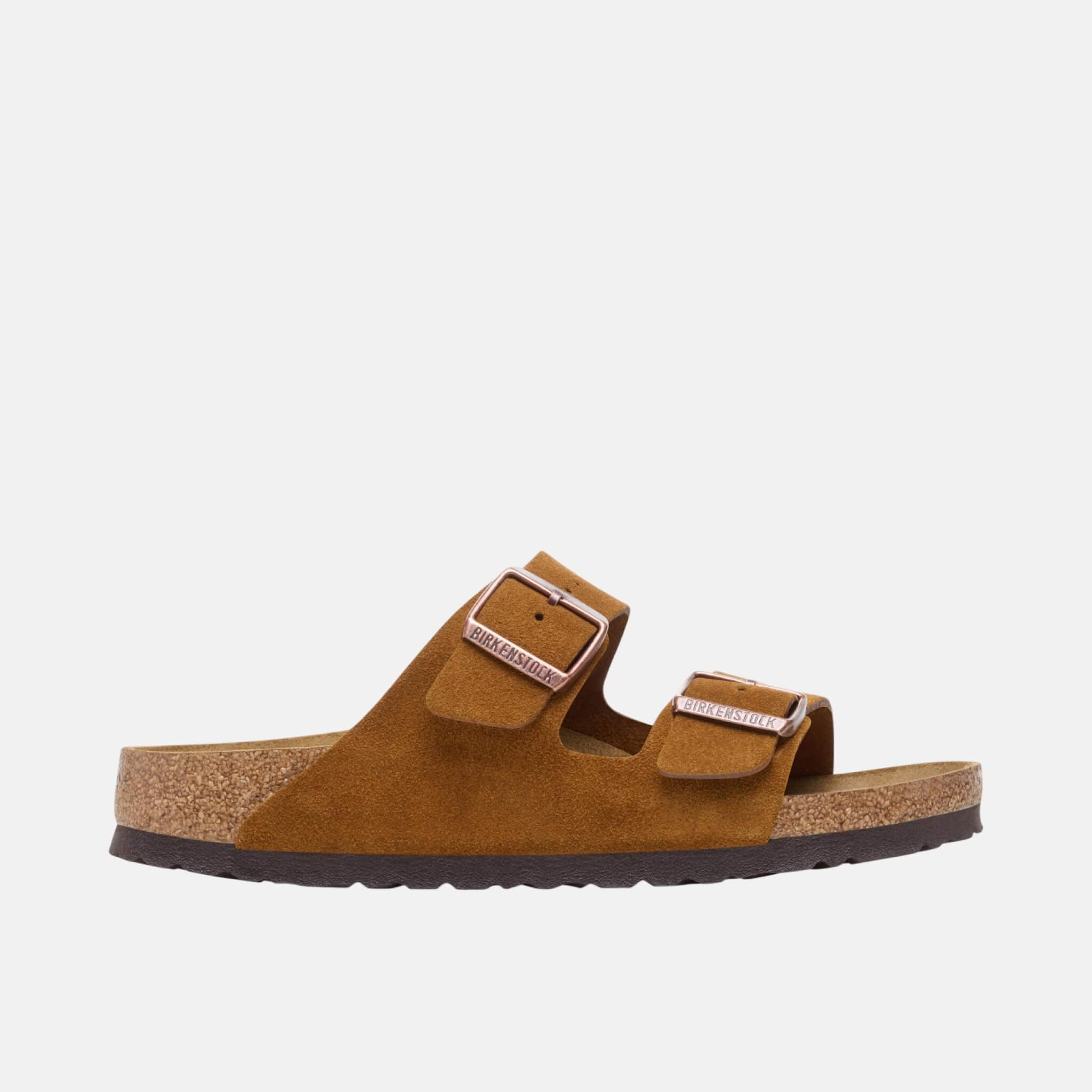 Hnedé Regular Šľapky Birkenstock Arizona Suede Leather