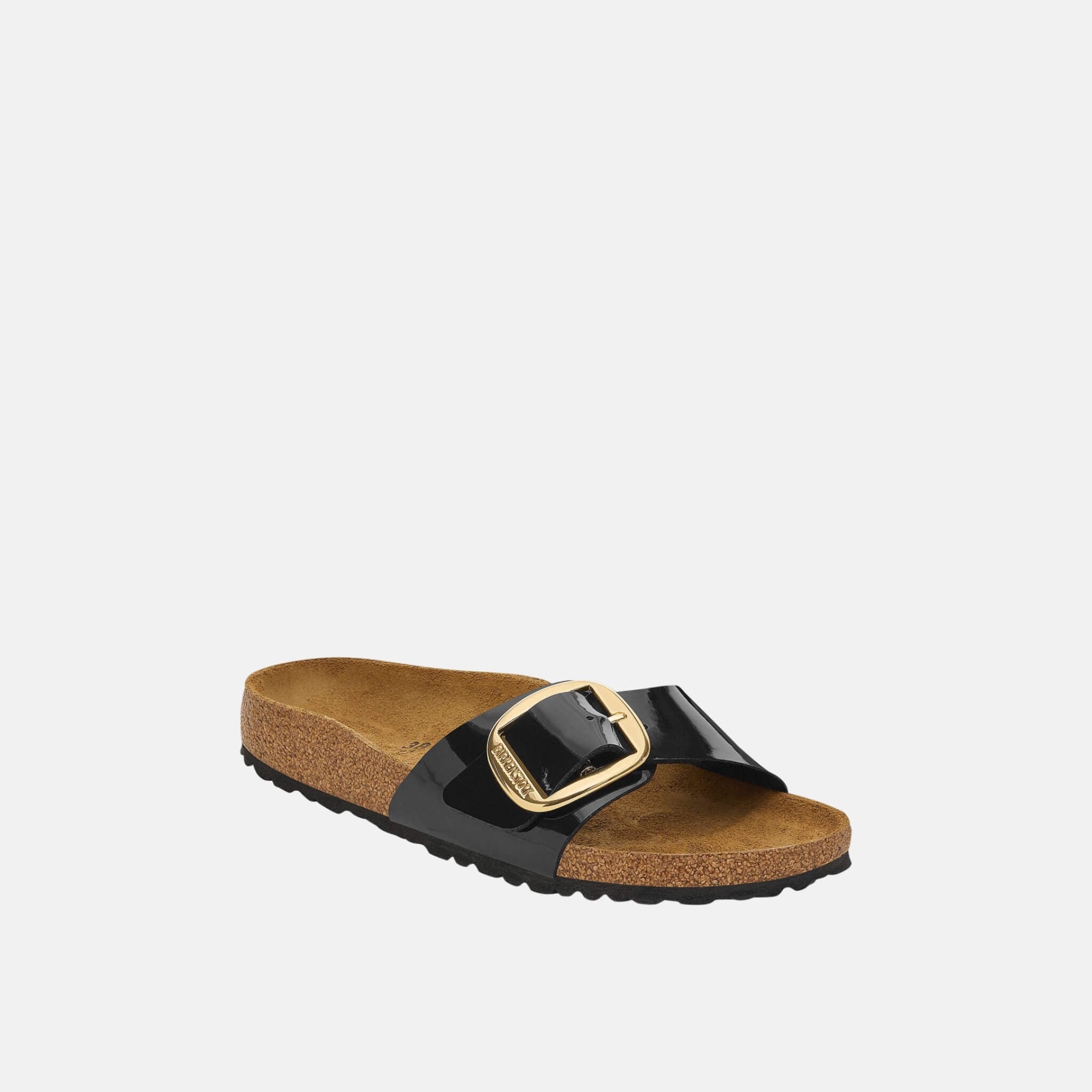 Čierne Regular Šľapky Birkenstock Madrid Big Buckle Birko-Flor Patent
