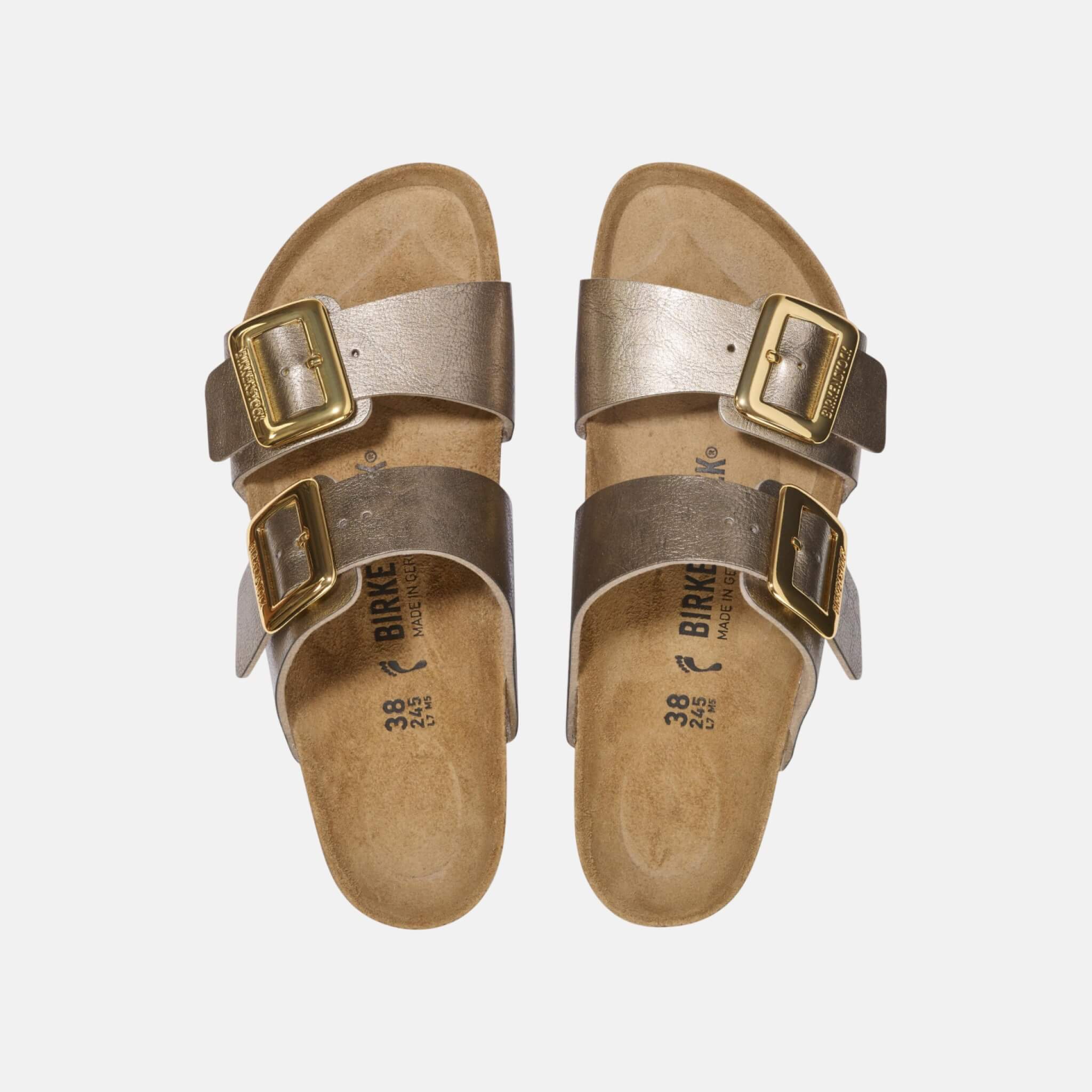 Medené Regular Šľapky Sydney Cushion Buckle Birko-Flor