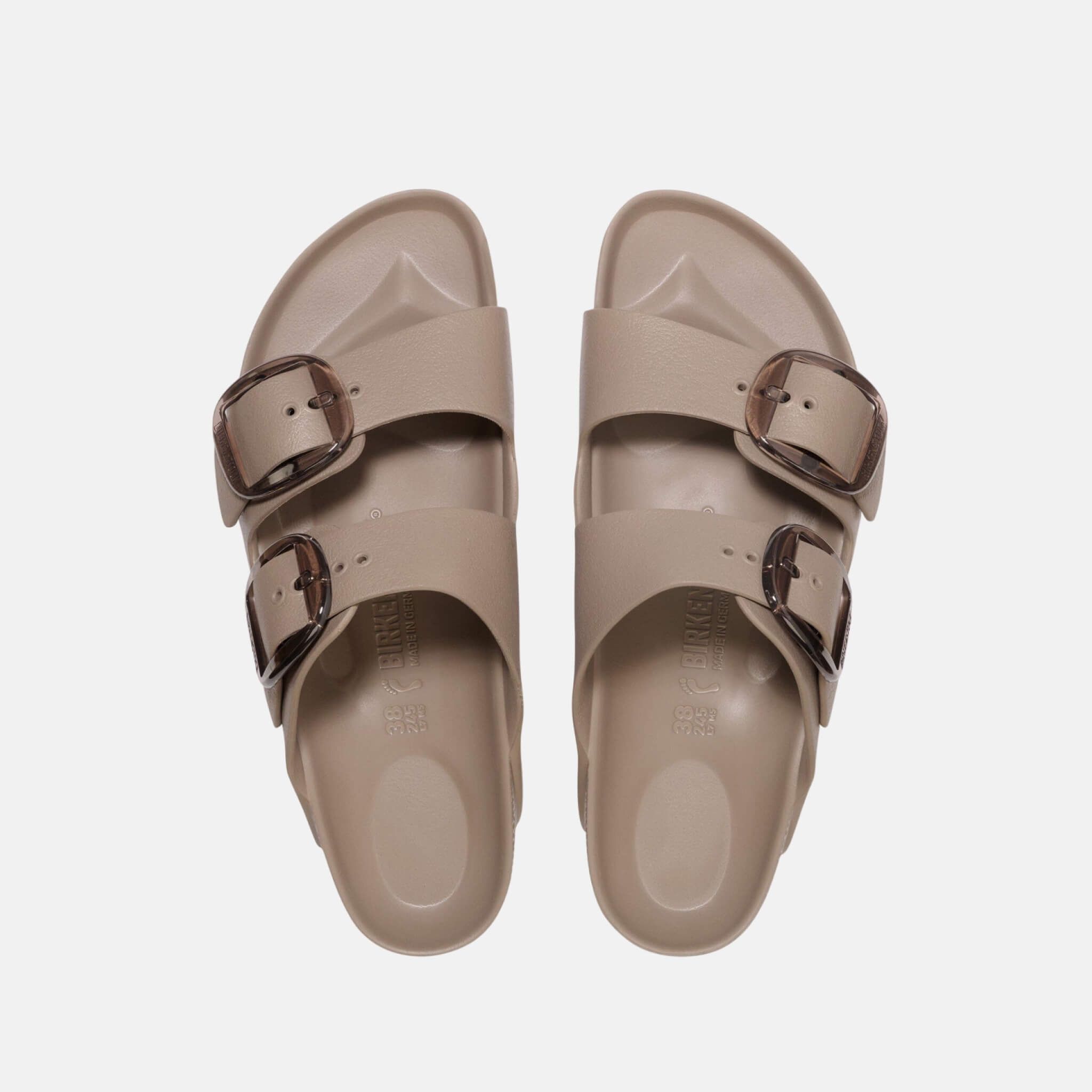 Béžové narrow šľapky Arizona Big Buckle EVA