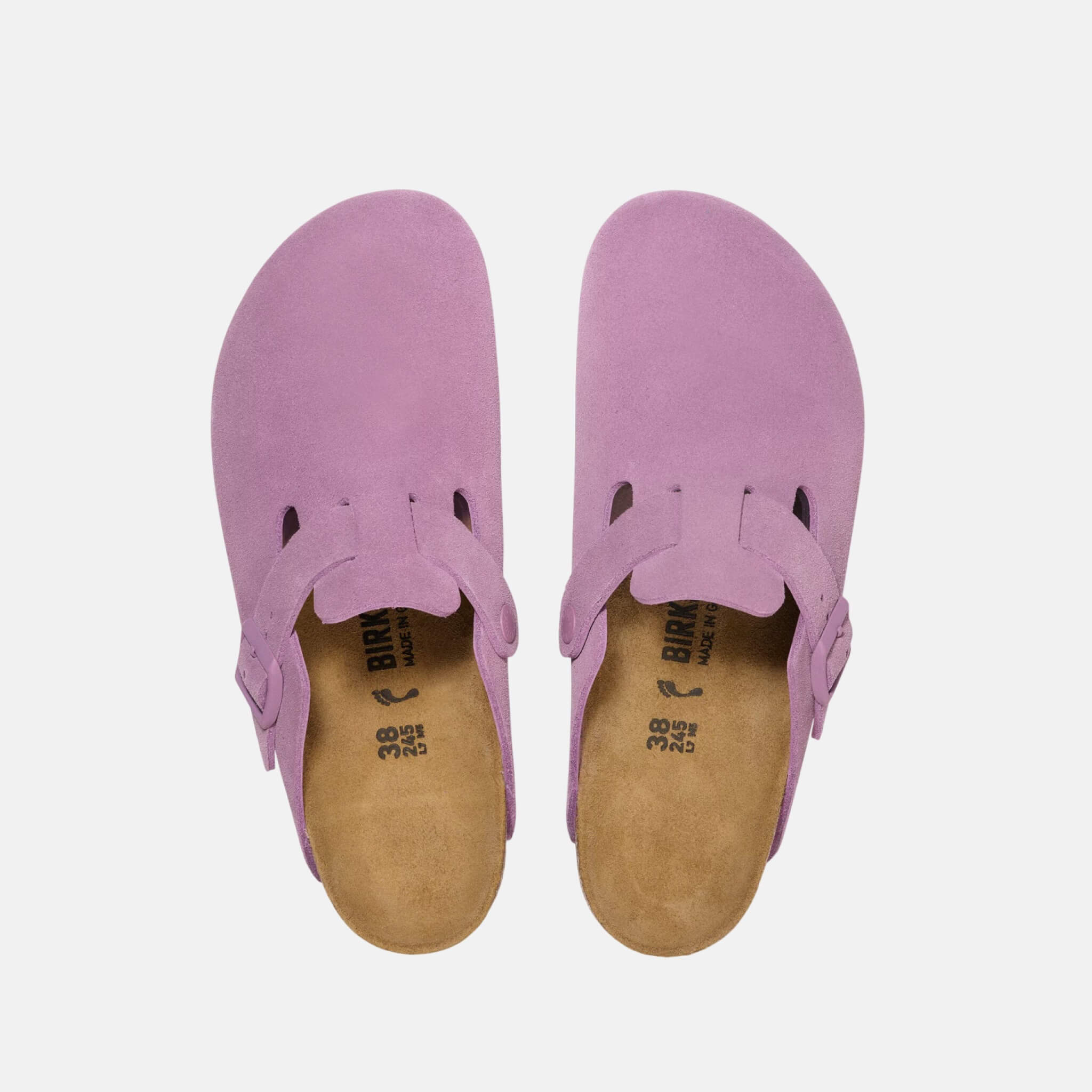 Ružové regular nazúvaky Boston Suede Leather