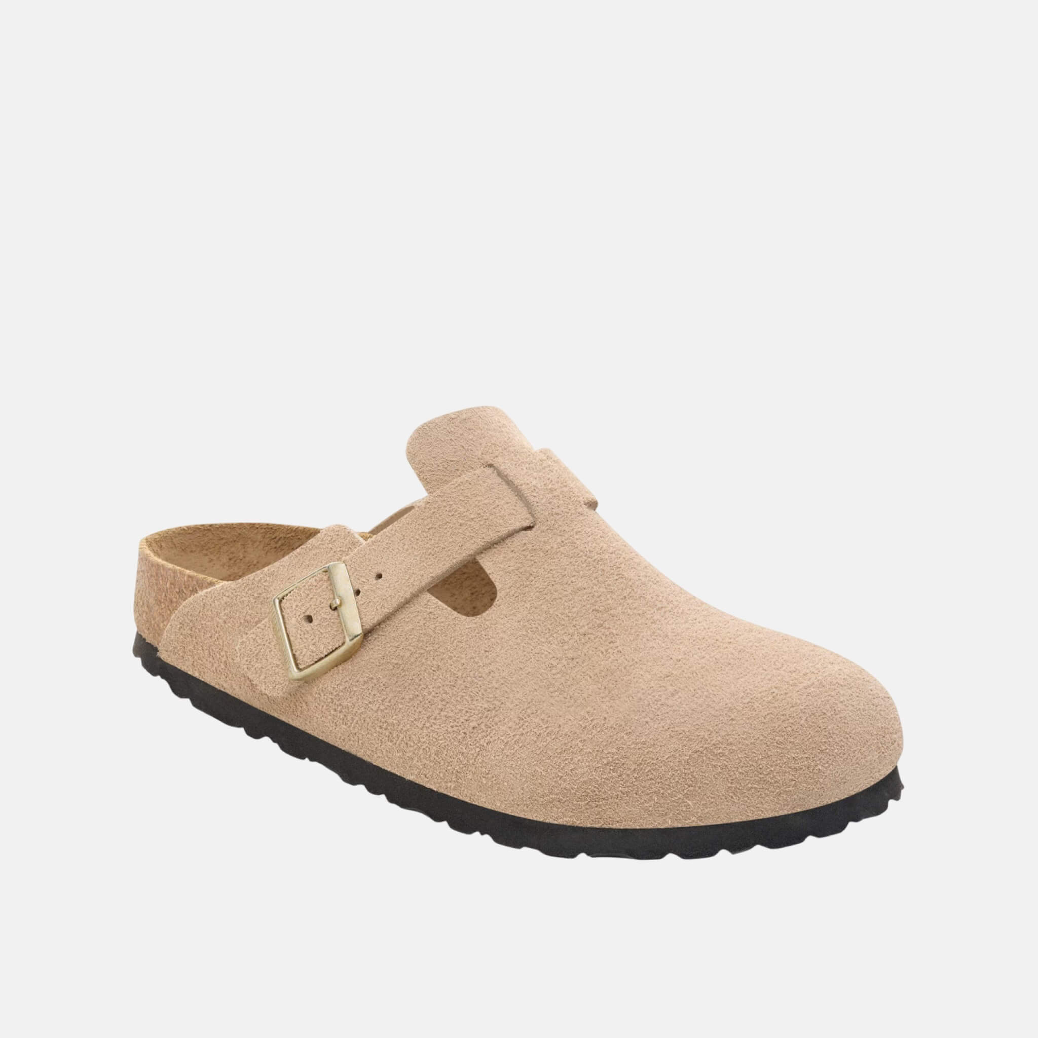 Béžové regular našuchovčky Boston Suede Leather