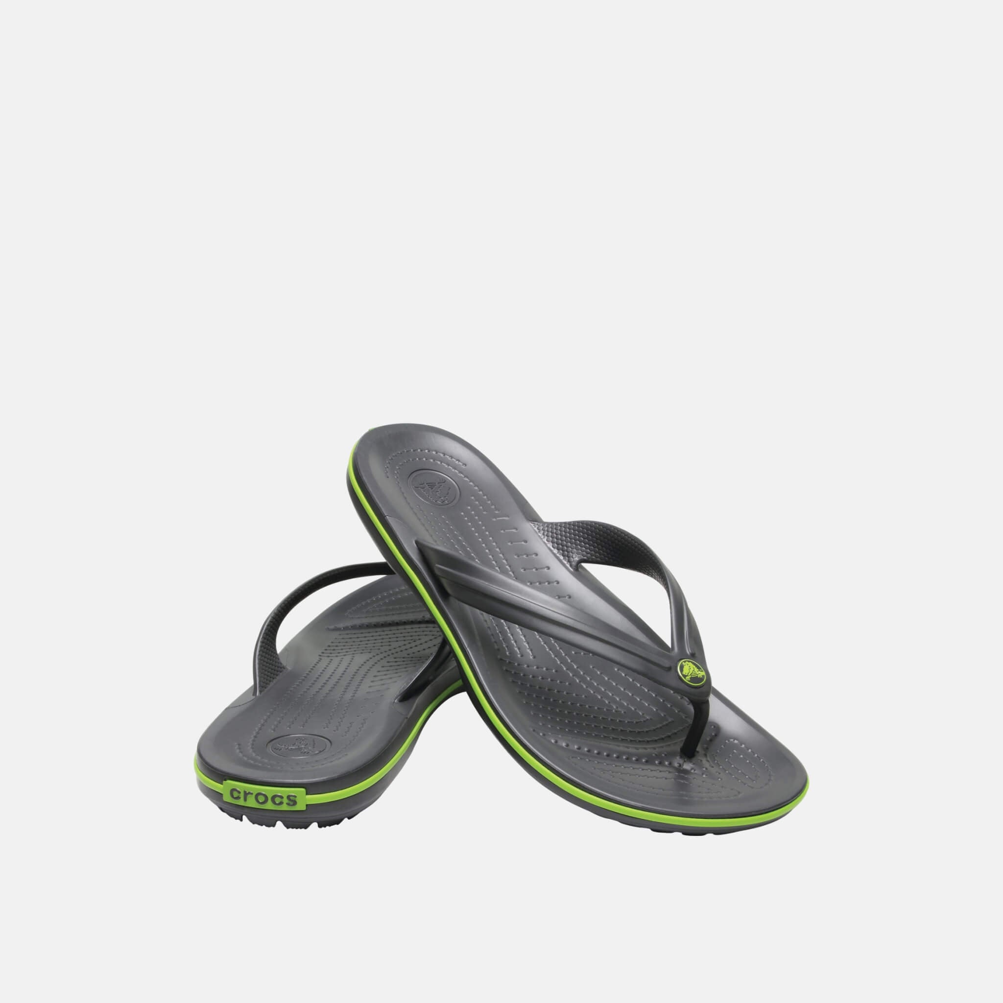 Crocband Flip  Graphite/Volt Green