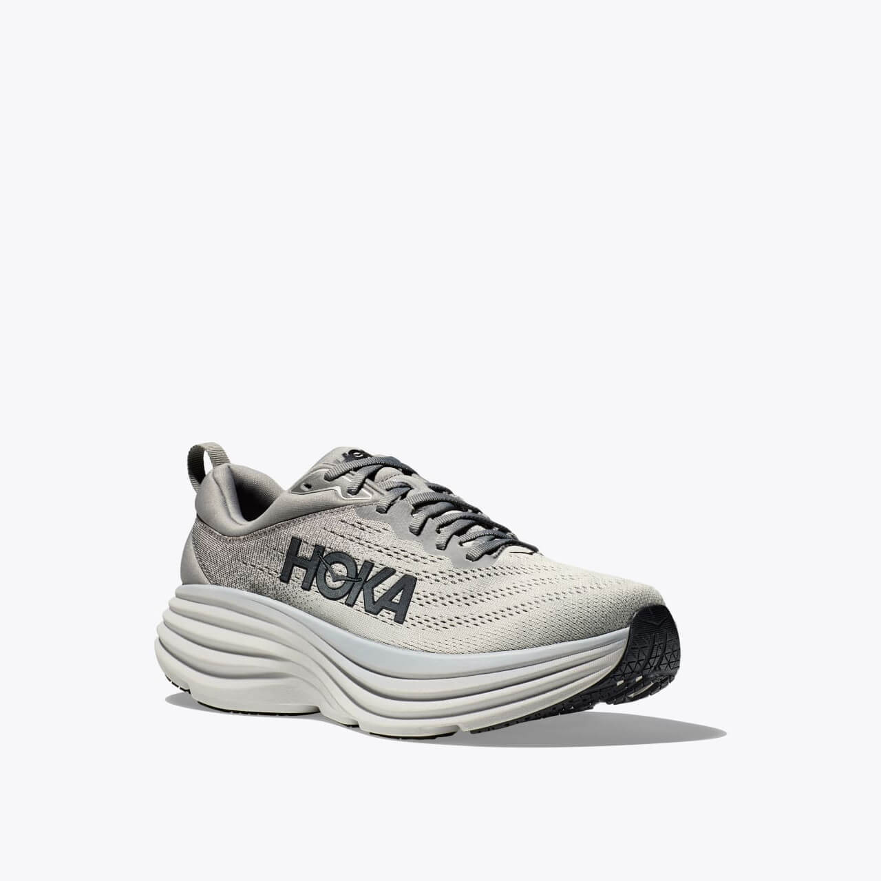 Pánske šedé bežecké tenisky Hoka Bondi 8