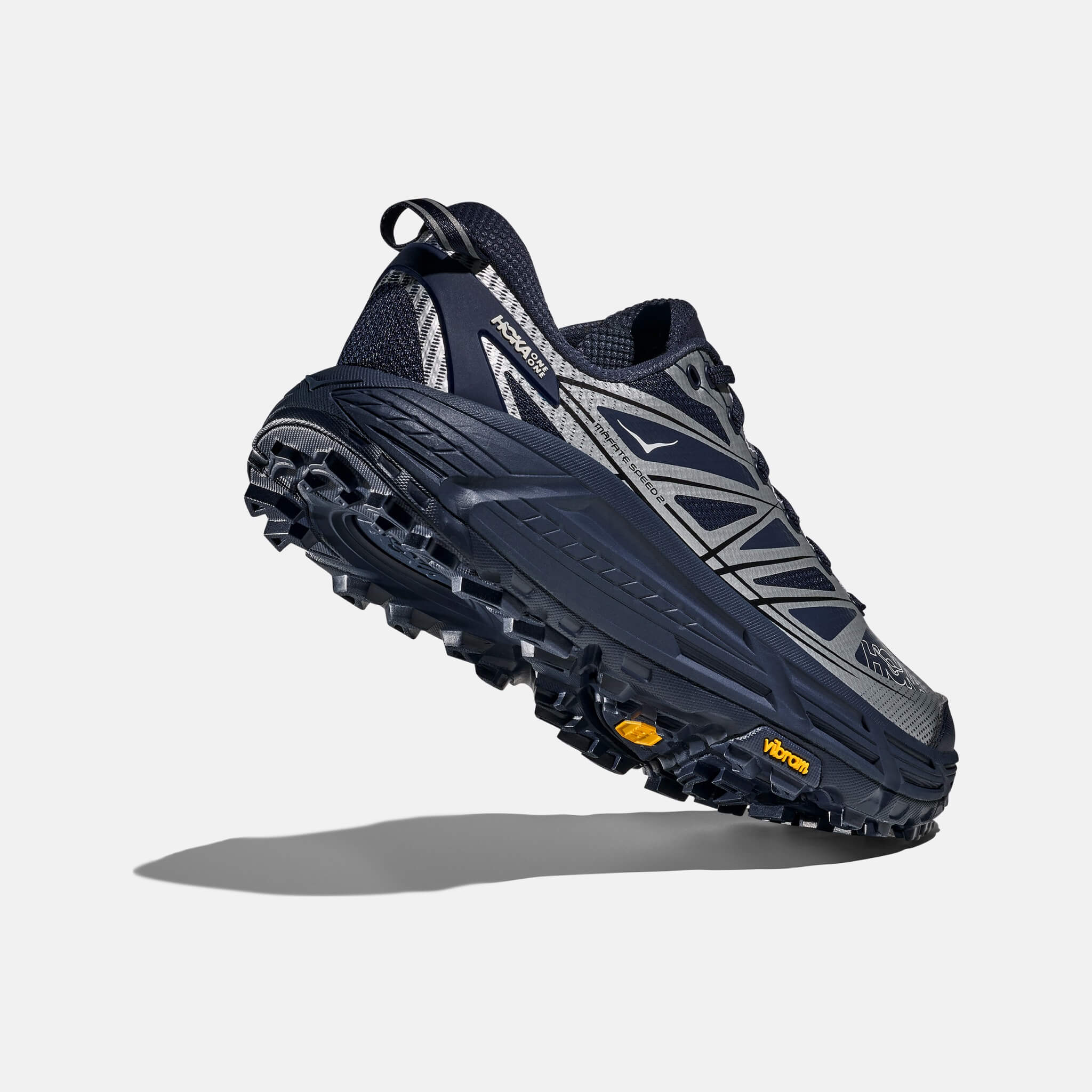 Unisex modro-strieborné tenisky Hoka Mafate Speed 2
