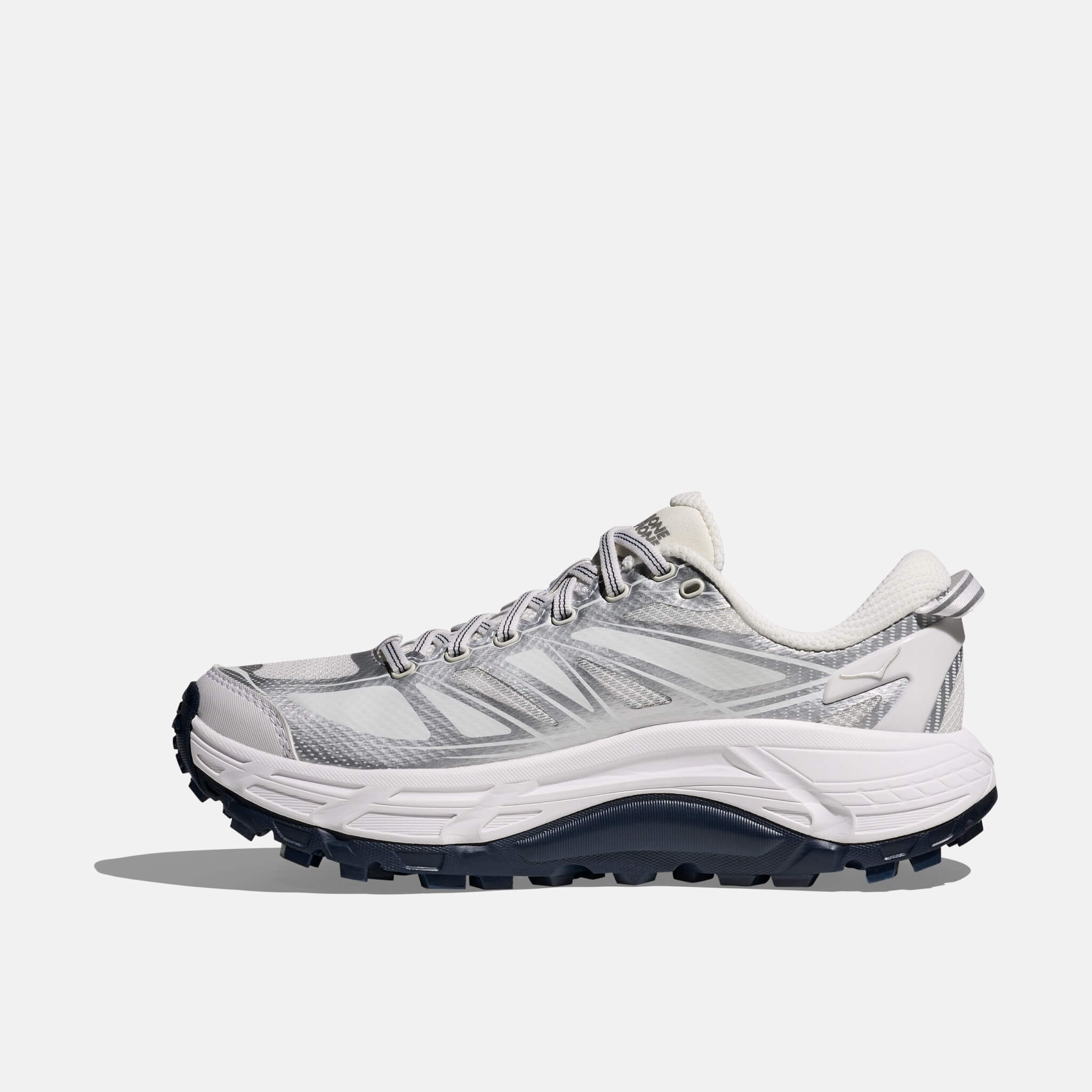 Unisex bielo-strieborné tenisky Hoka Mafate Speed 2