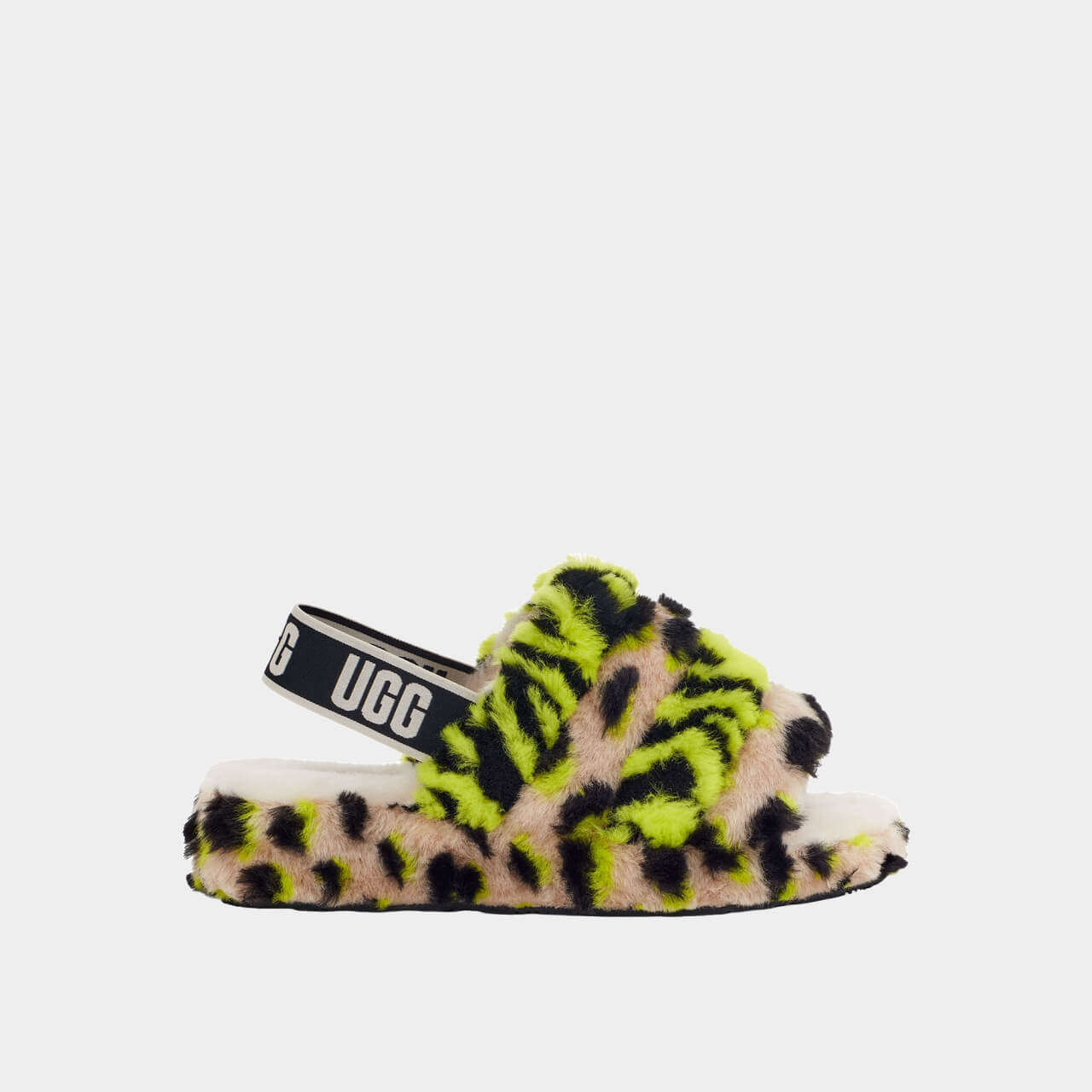 UGG Fluff Yeah Slide Animalia Key Lime