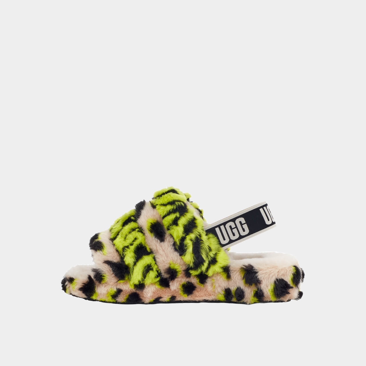 UGG Fluff Yeah Slide Animalia Key Lime