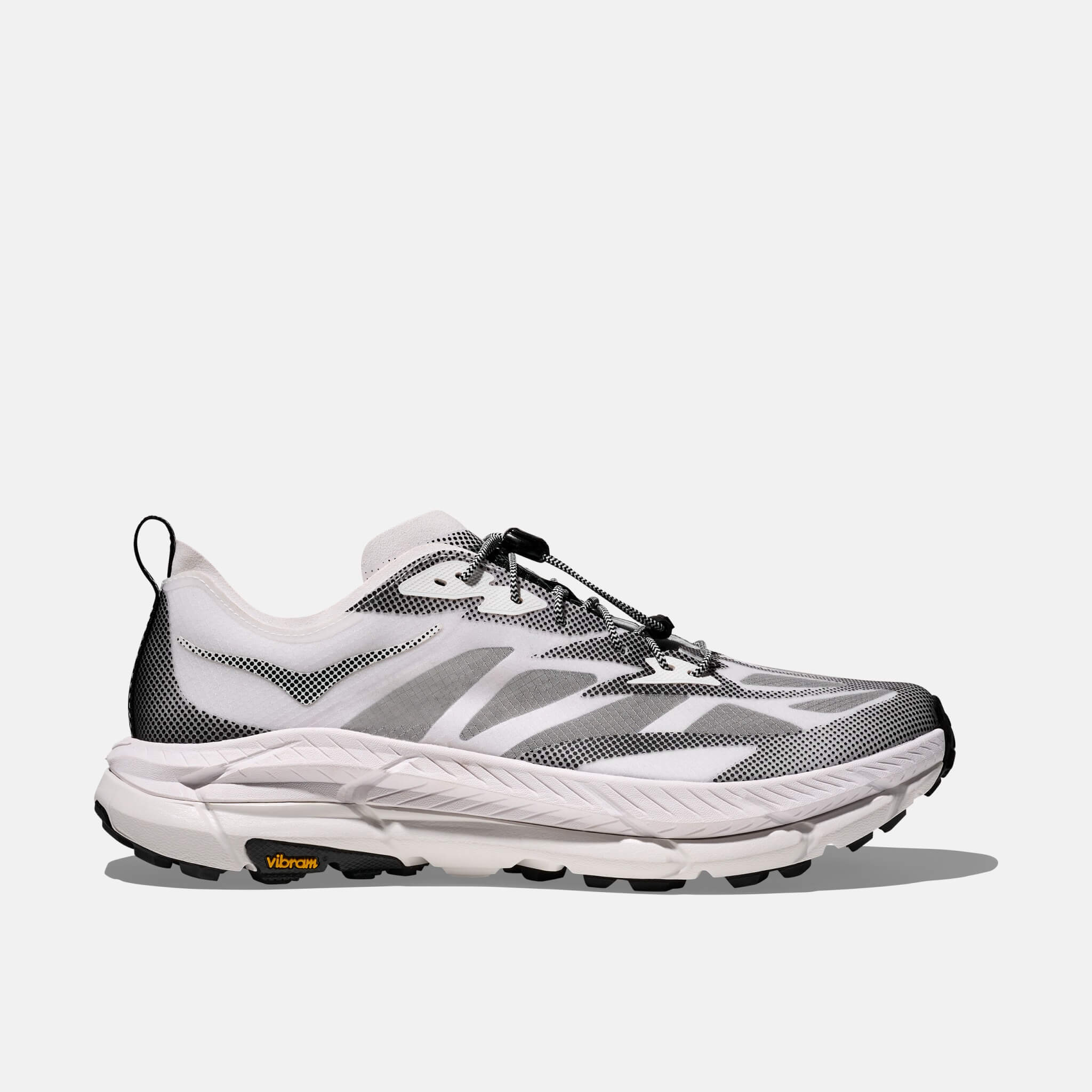 Unisex bielo-čierne tenisky Hoka Mafate Speed 4 Lite TS