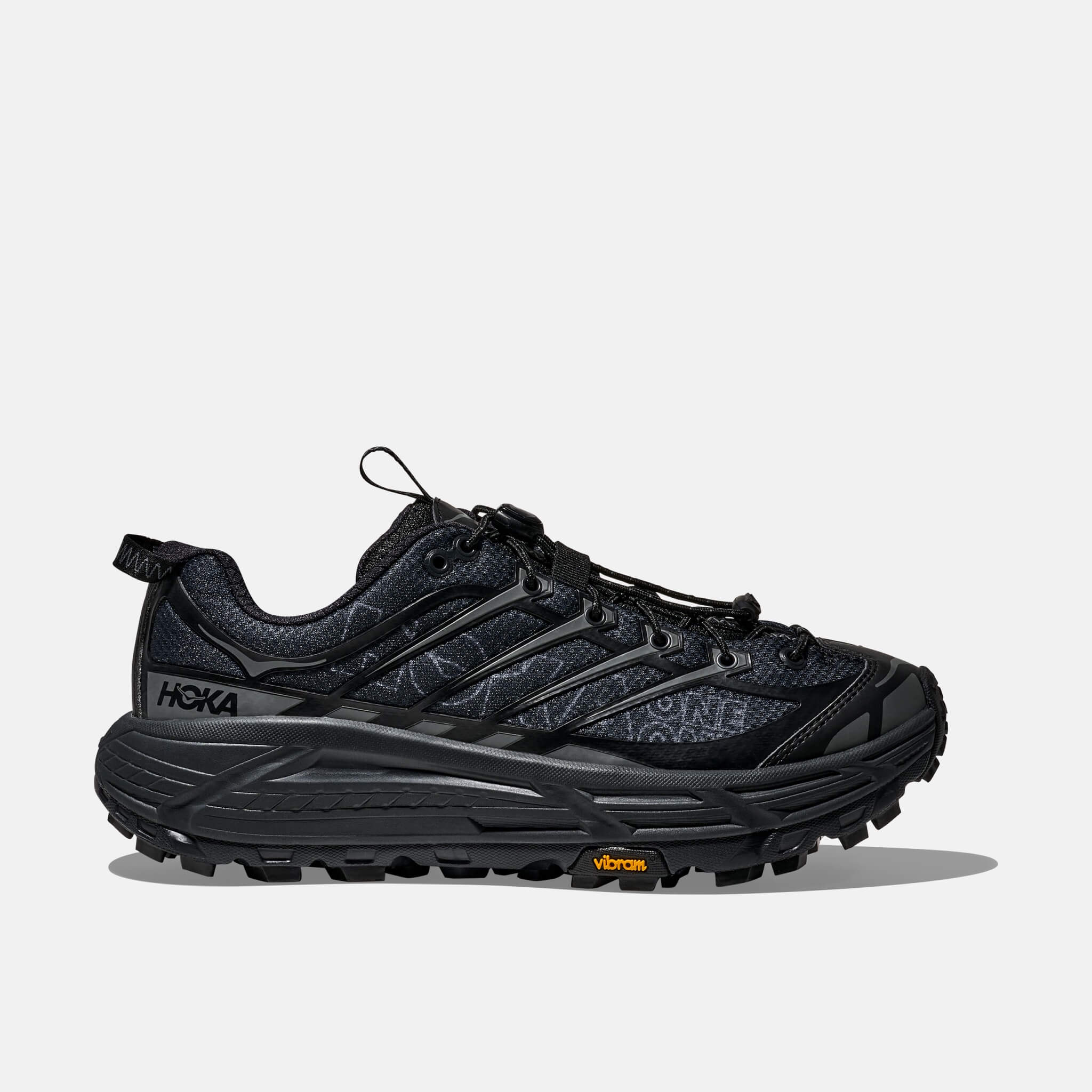 Unisex čierne tenisky Hoka Mafate Three2 Wordmark