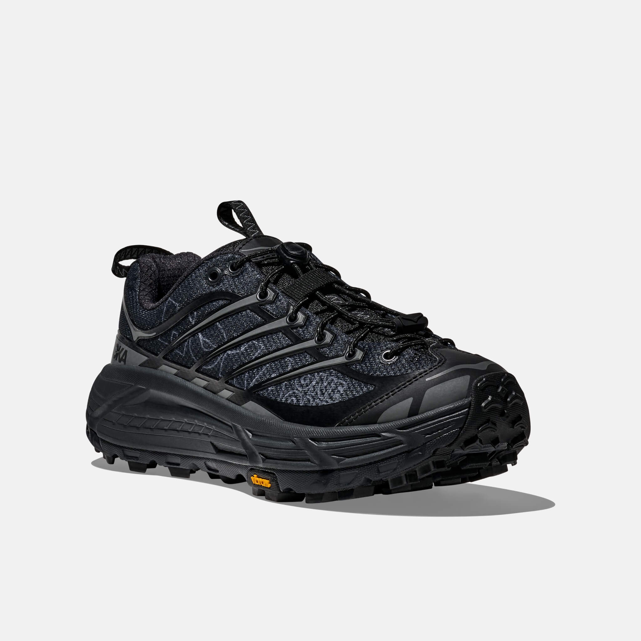 Unisex čierne tenisky Hoka Mafate Three2 Wordmark