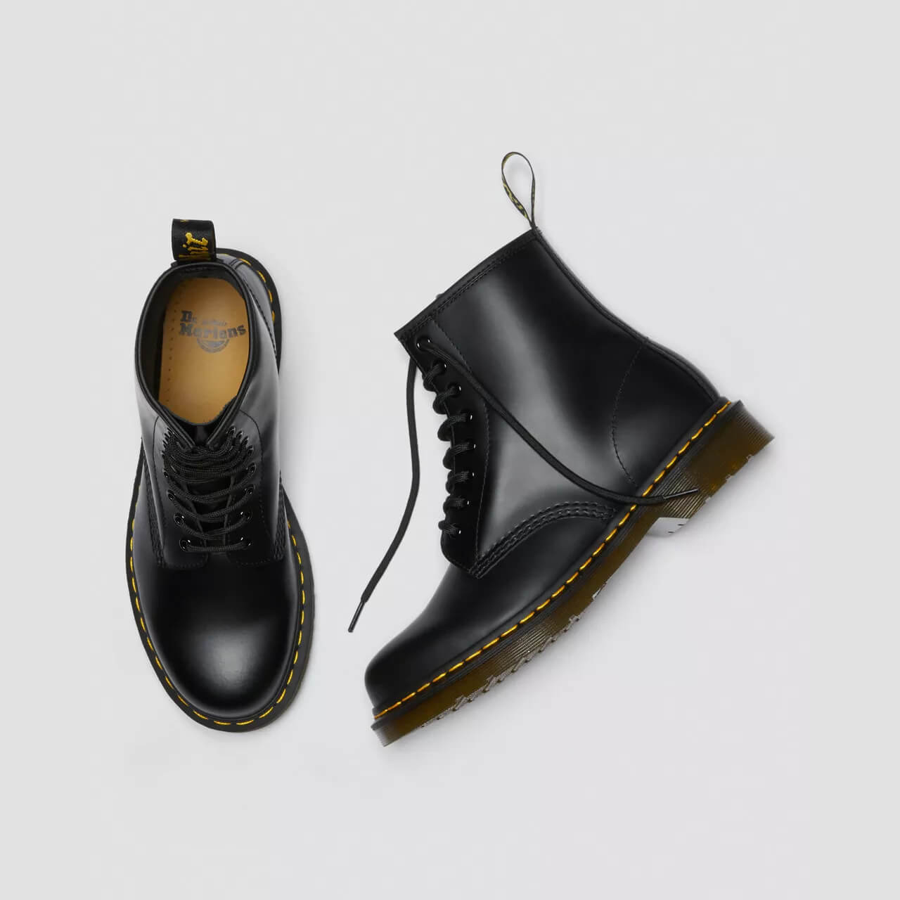 Čierne členkové topánky Dr. Martens 1460