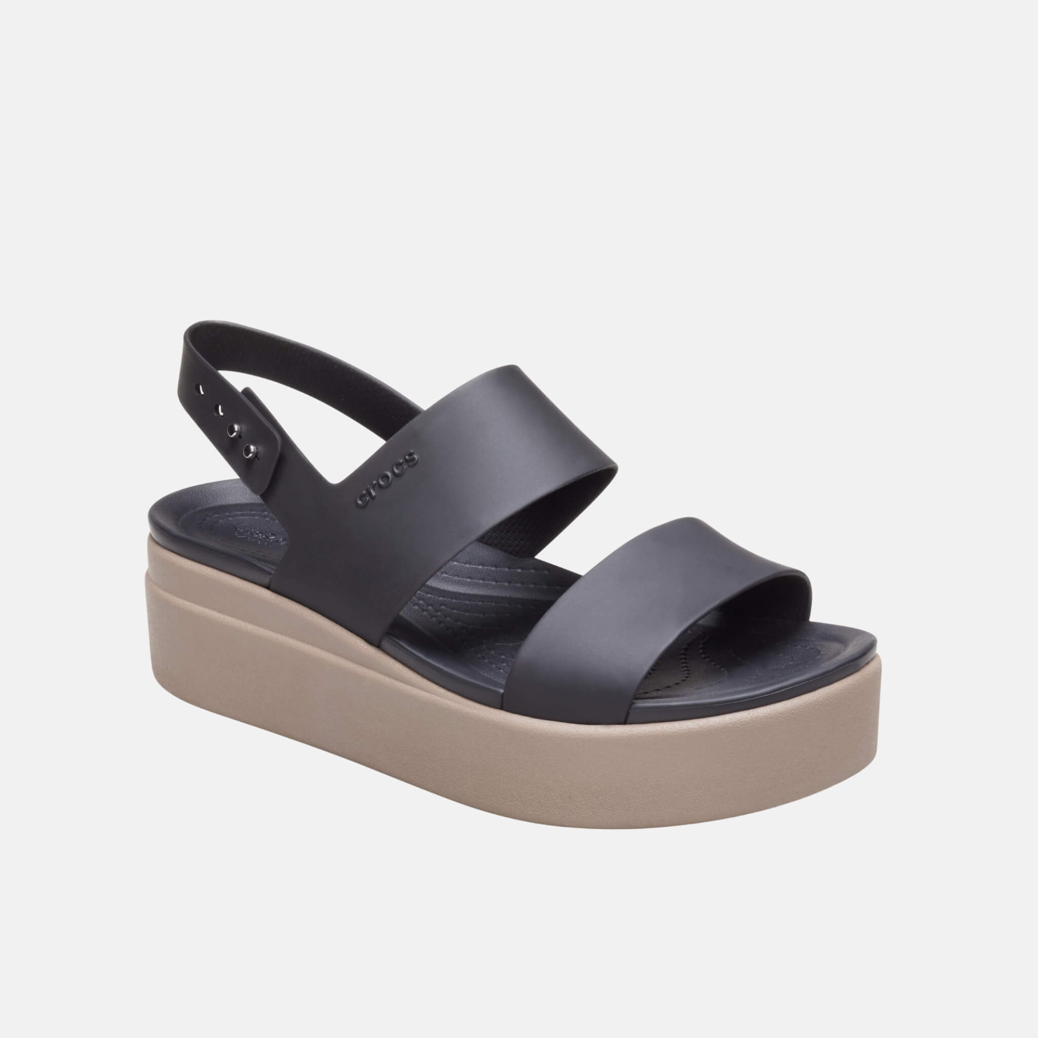 Crocs Brooklyn Low Wedge W Black/Mushroom
