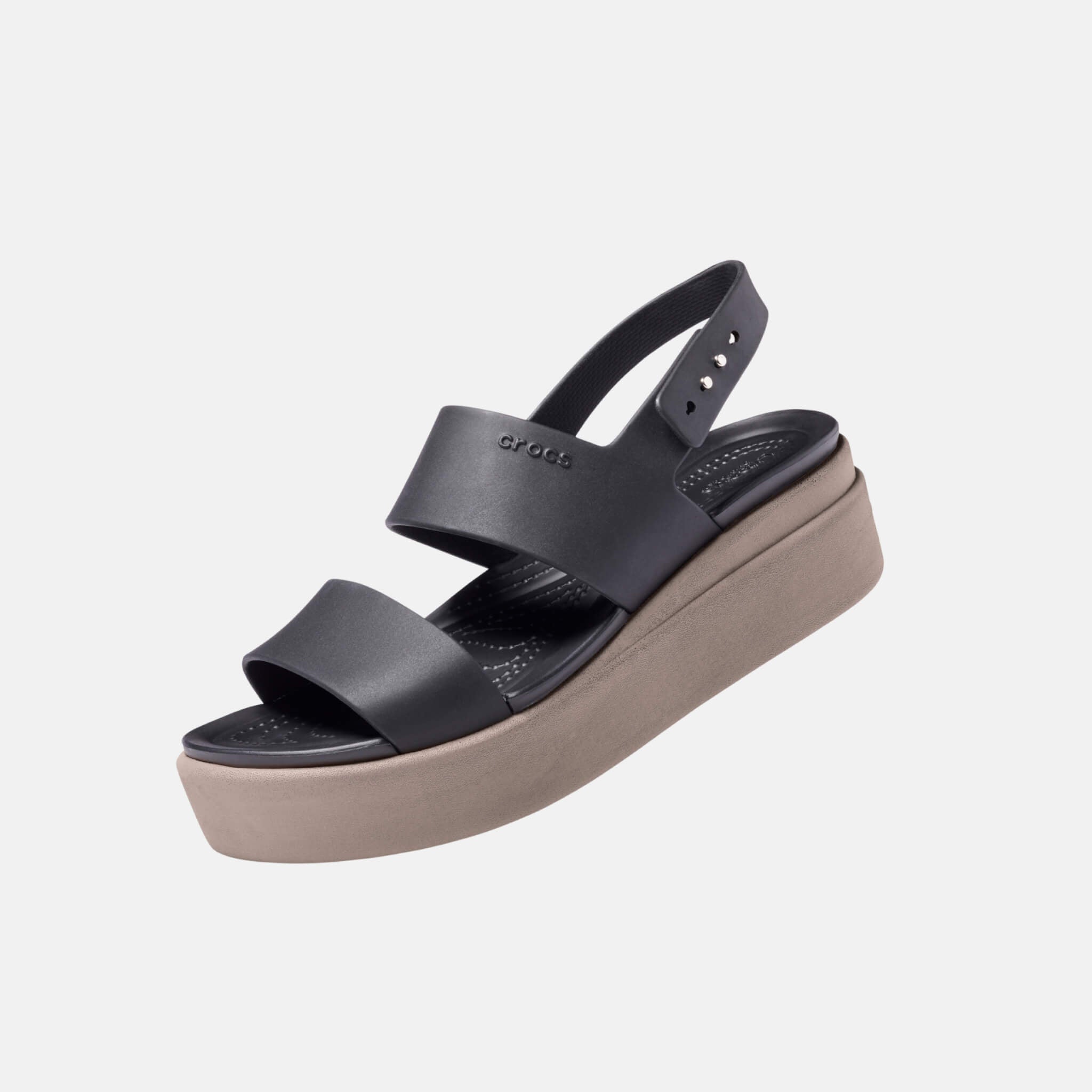 Crocs Brooklyn Low Wedge W Black/Mushroom