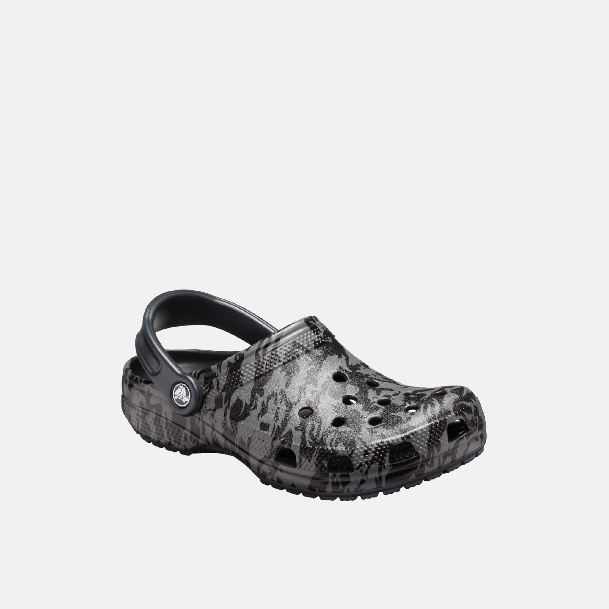 Classic Printed Camo Clog Black Black