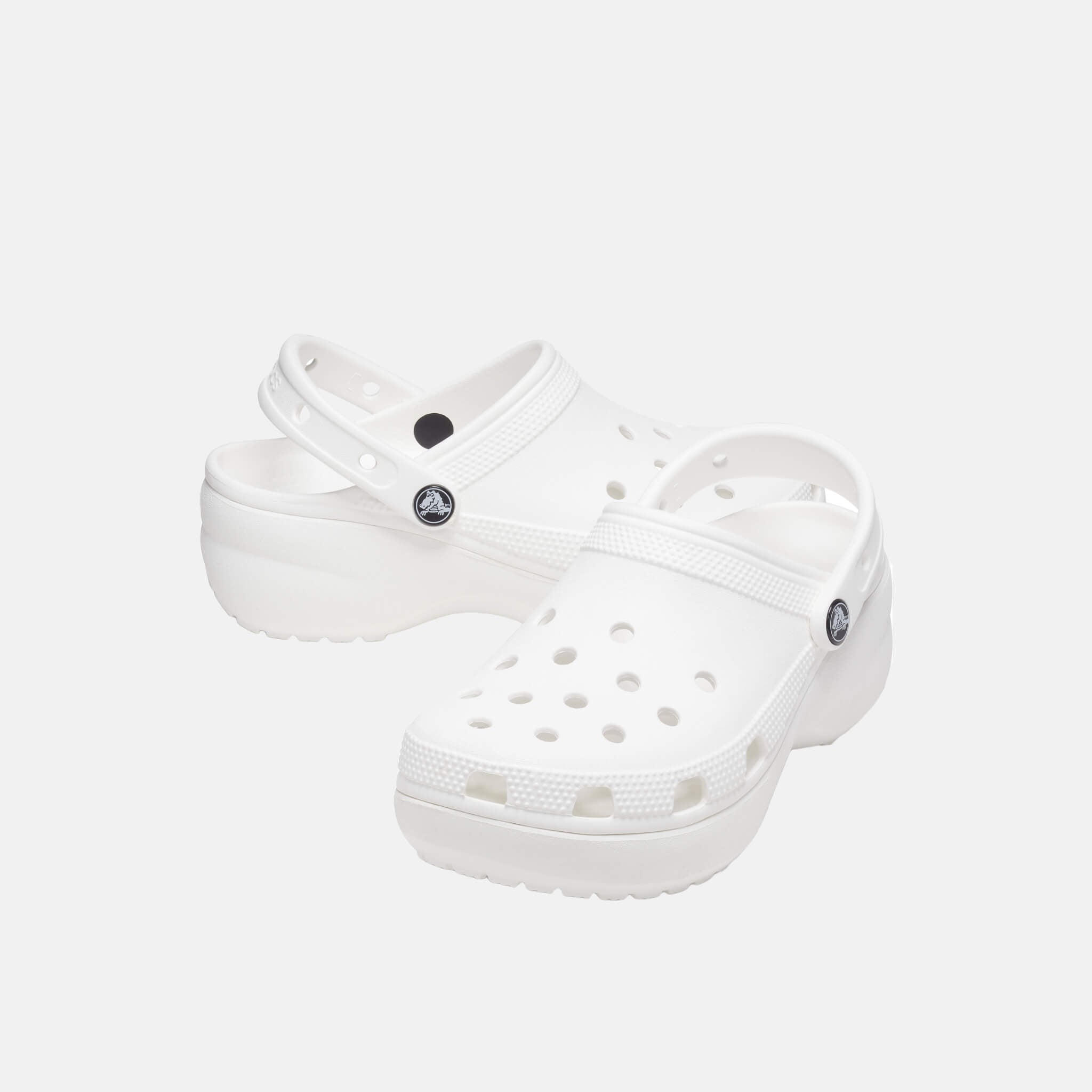 Classic Platform Clog W White