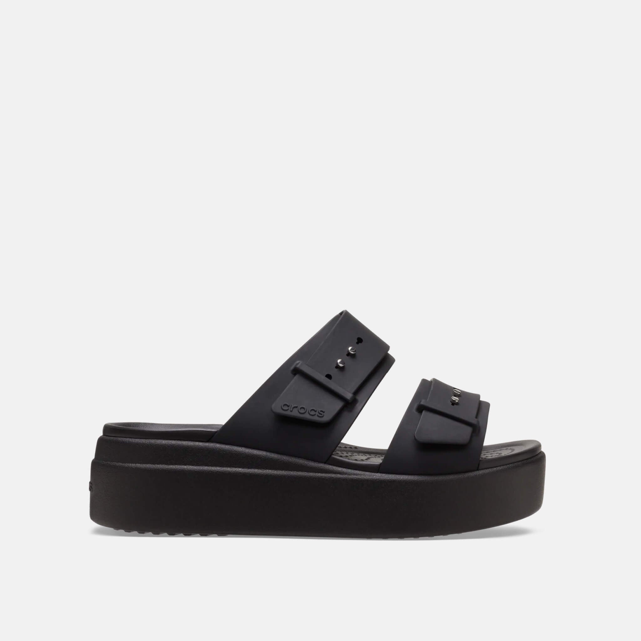 Brooklyn Buckle Low Wedge Black