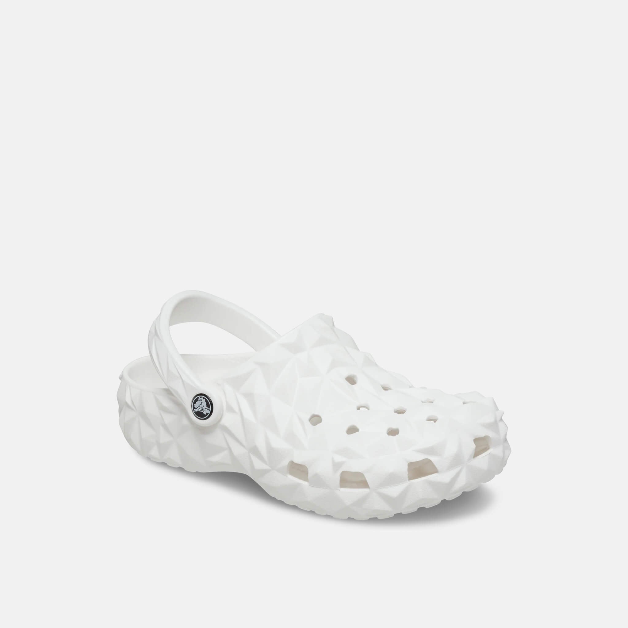 Classic Geometric Clog White