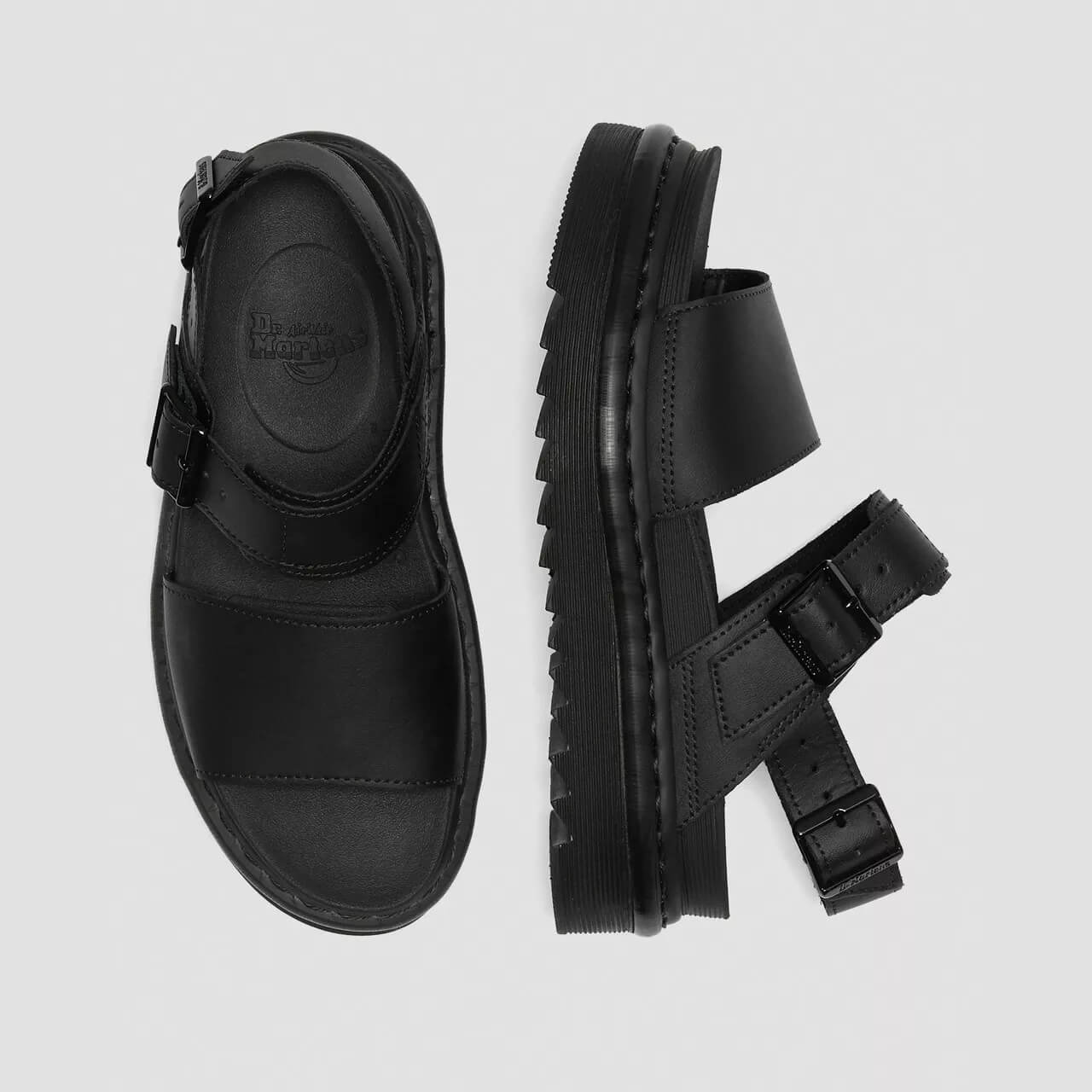 Dámske čierne sandále Dr. Martens Voss