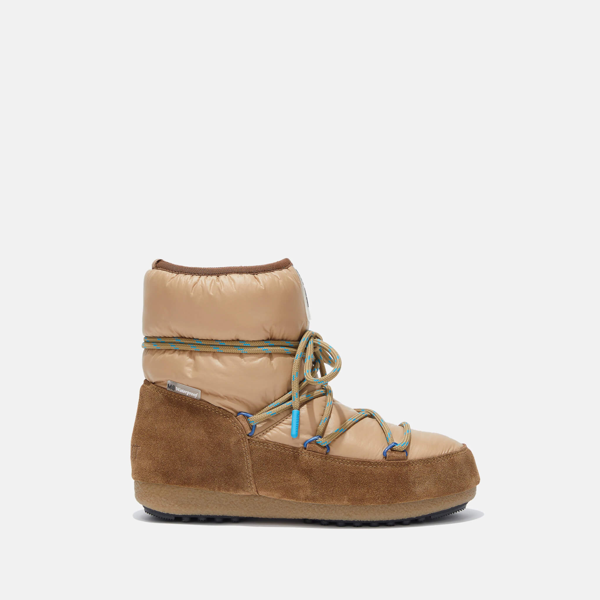 Dámske hnedé snehule Moon Boot Low Suede Nylon